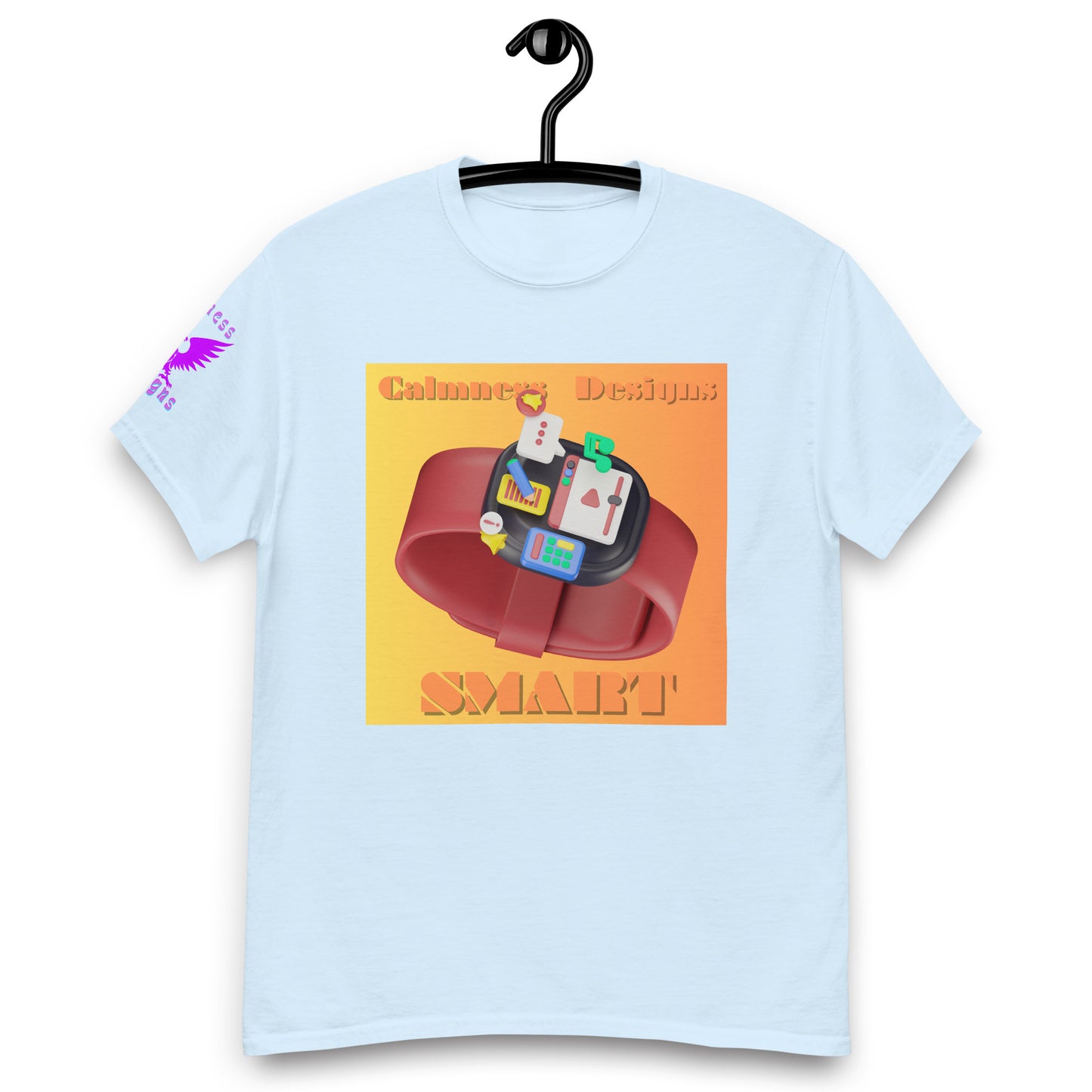 3D Digital SMART Watch Apps Feature, CALMNESS DESIGNS, Creative Designer's, Men's classic tee