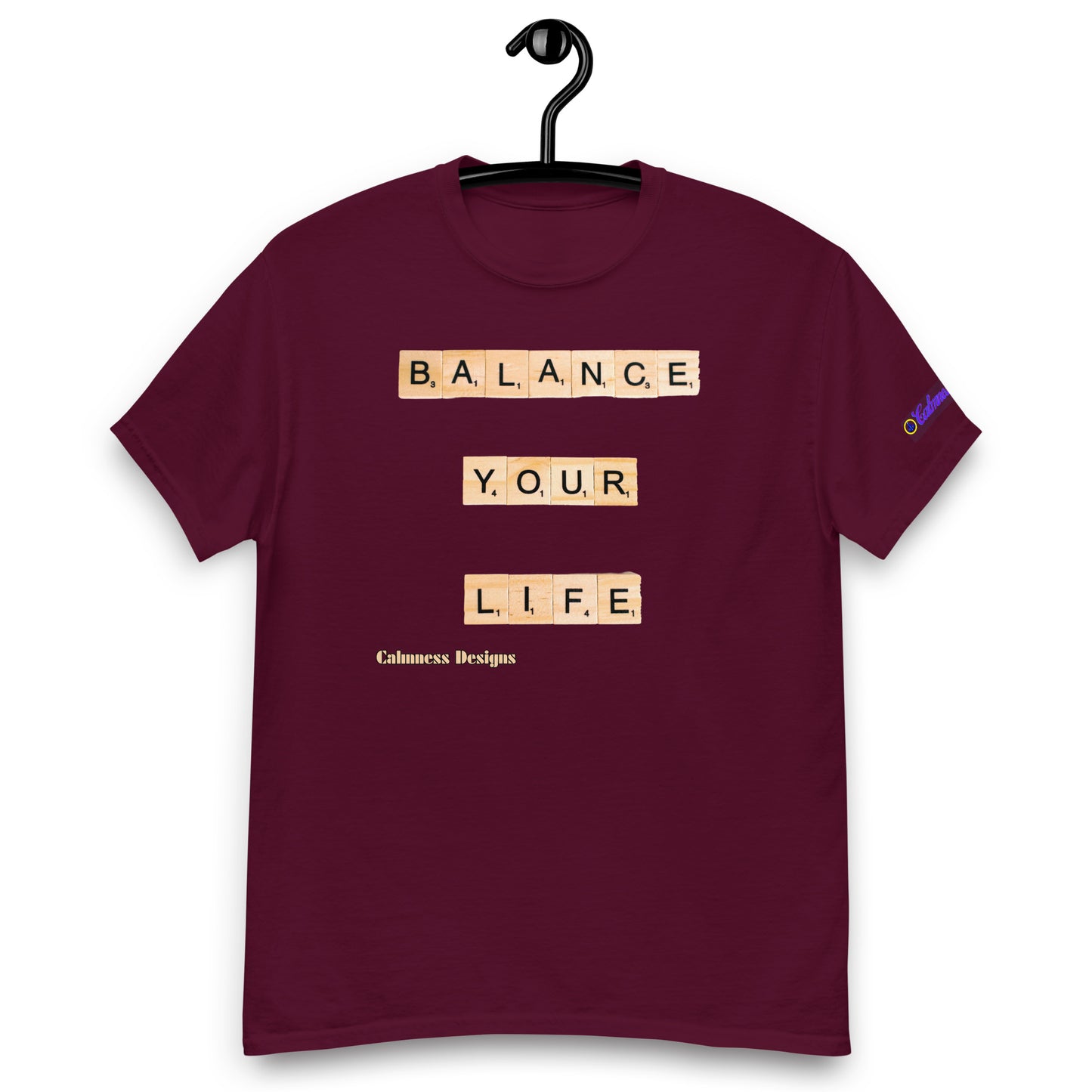 BALANCE YOUR LIFE, Calmness Designs, Creative Designs, Men's classic tee