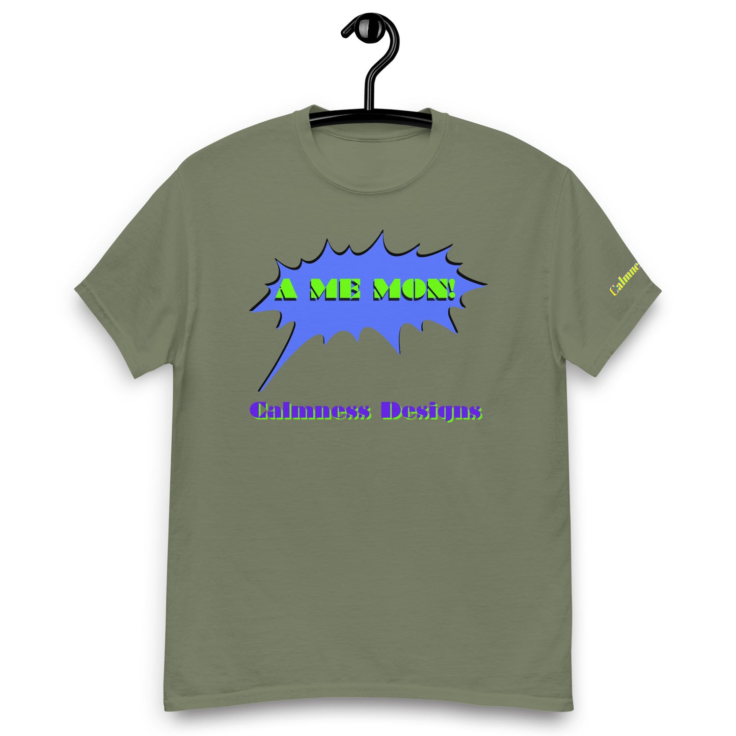 Scream Comic Speech Bubble, A ME MON!, Calmness Designs, Men's classic tee