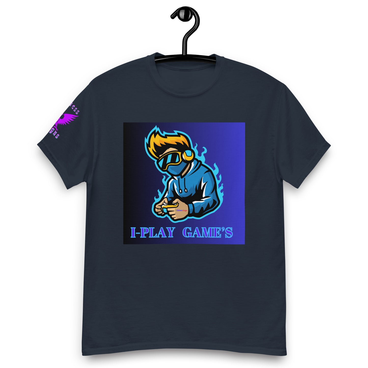Gamer Logos, I-PLAY GAME'S, Gaming Controller, Gaming Headphone, CALMNESS DESIGNS, Creative Designer's, Men's classic tee