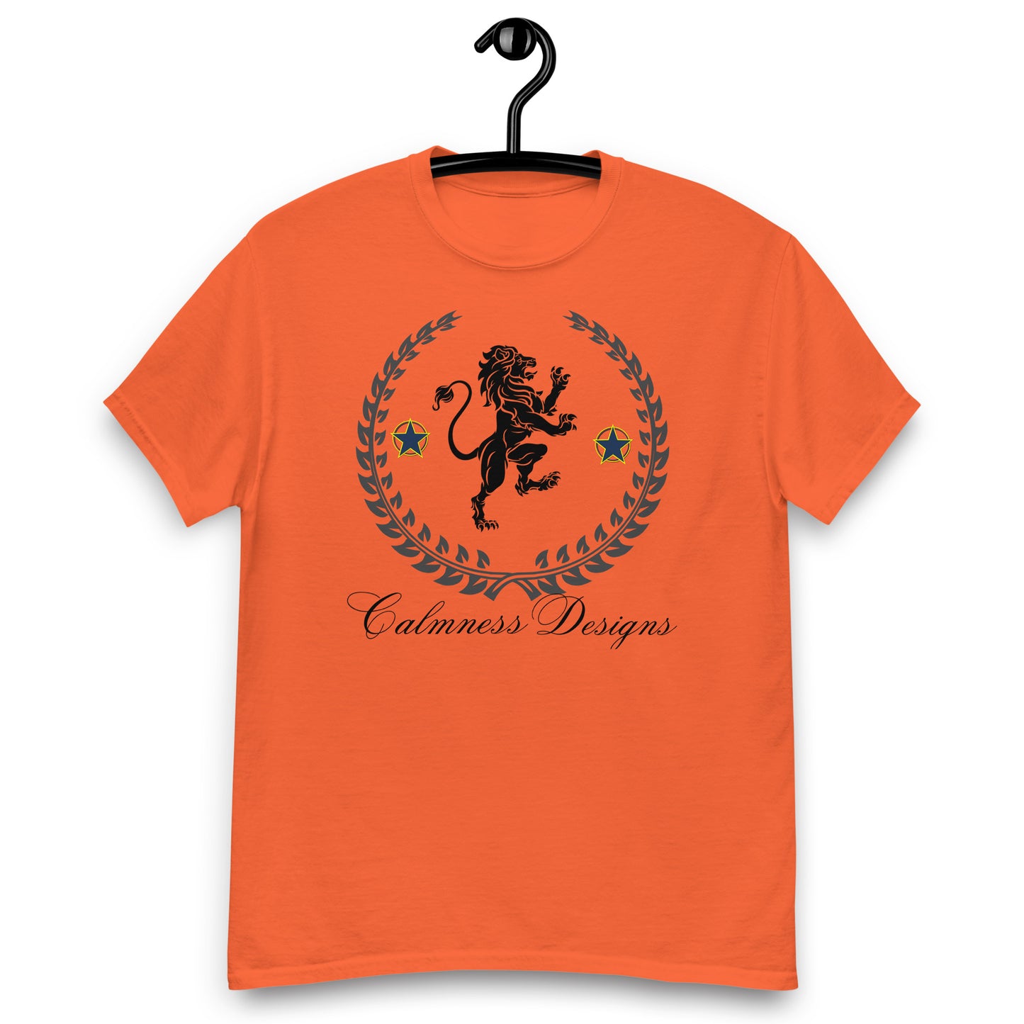 Coats of Arms, (C D), Lions Crest Shield, Stars, Calmness Designs, Men's classic tee