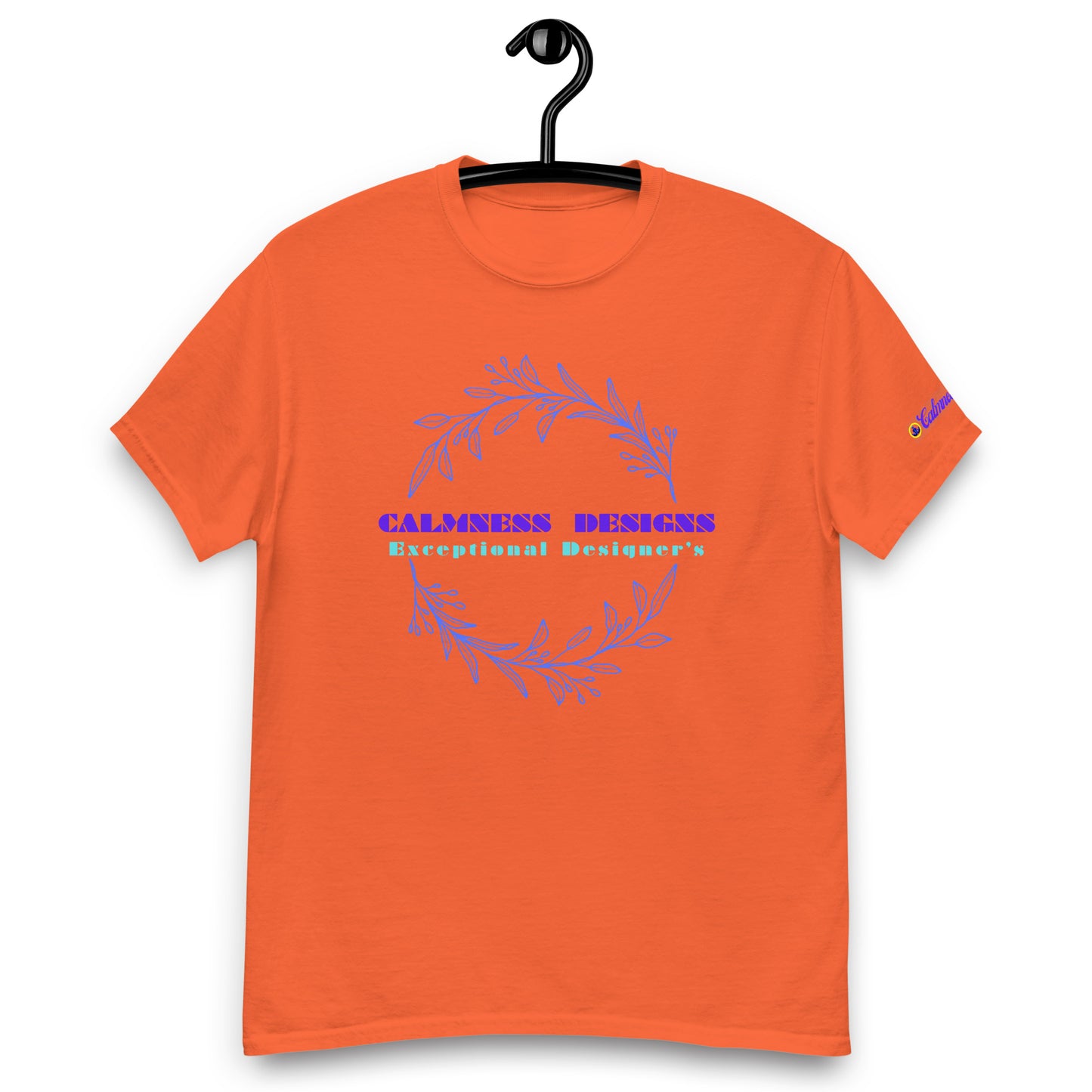 Ivory Blue Botanical Organic, Creative Designs, Calmness Designs, Men's classic tee