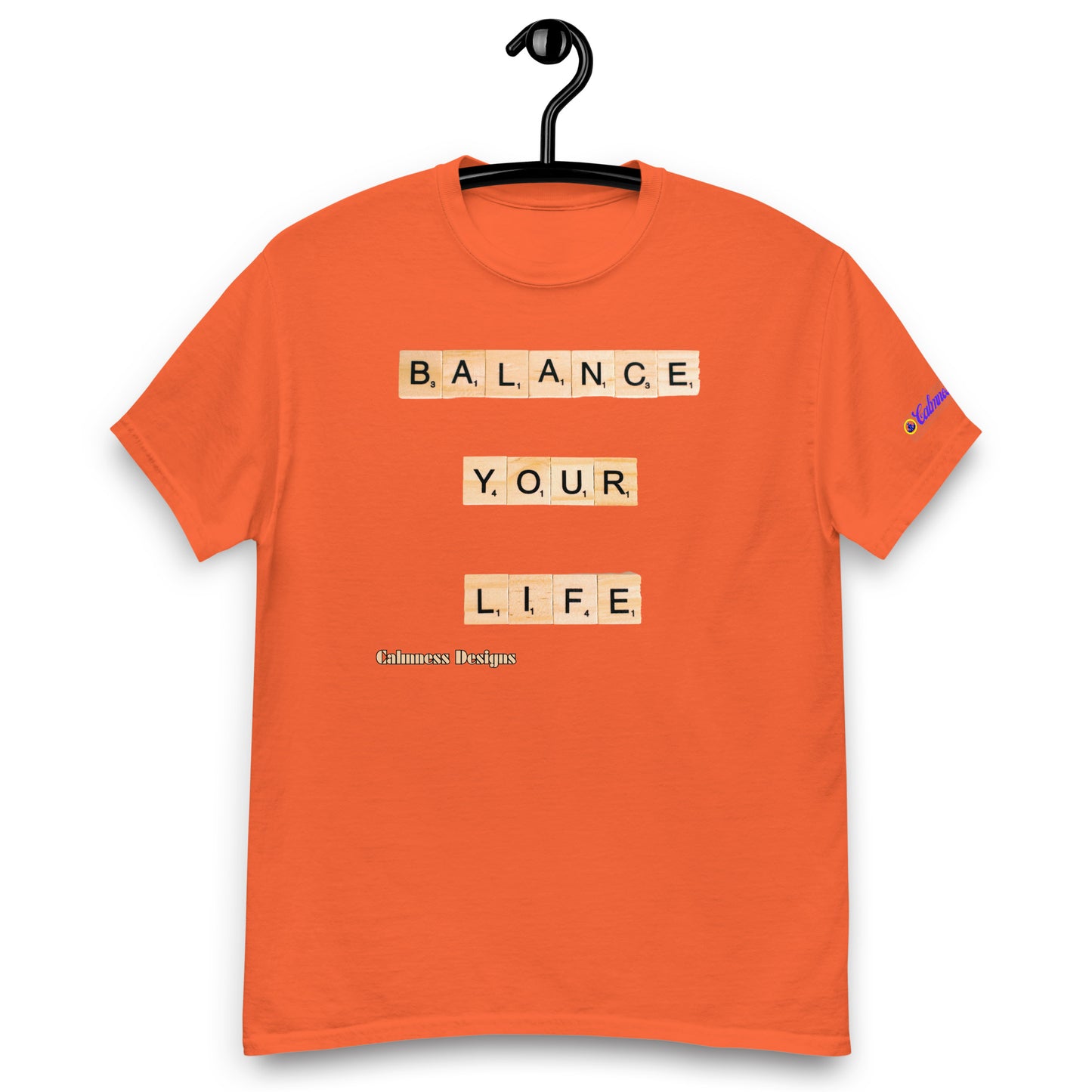 BALANCE YOUR LIFE, Calmness Designs, Creative Designs, Men's classic tee