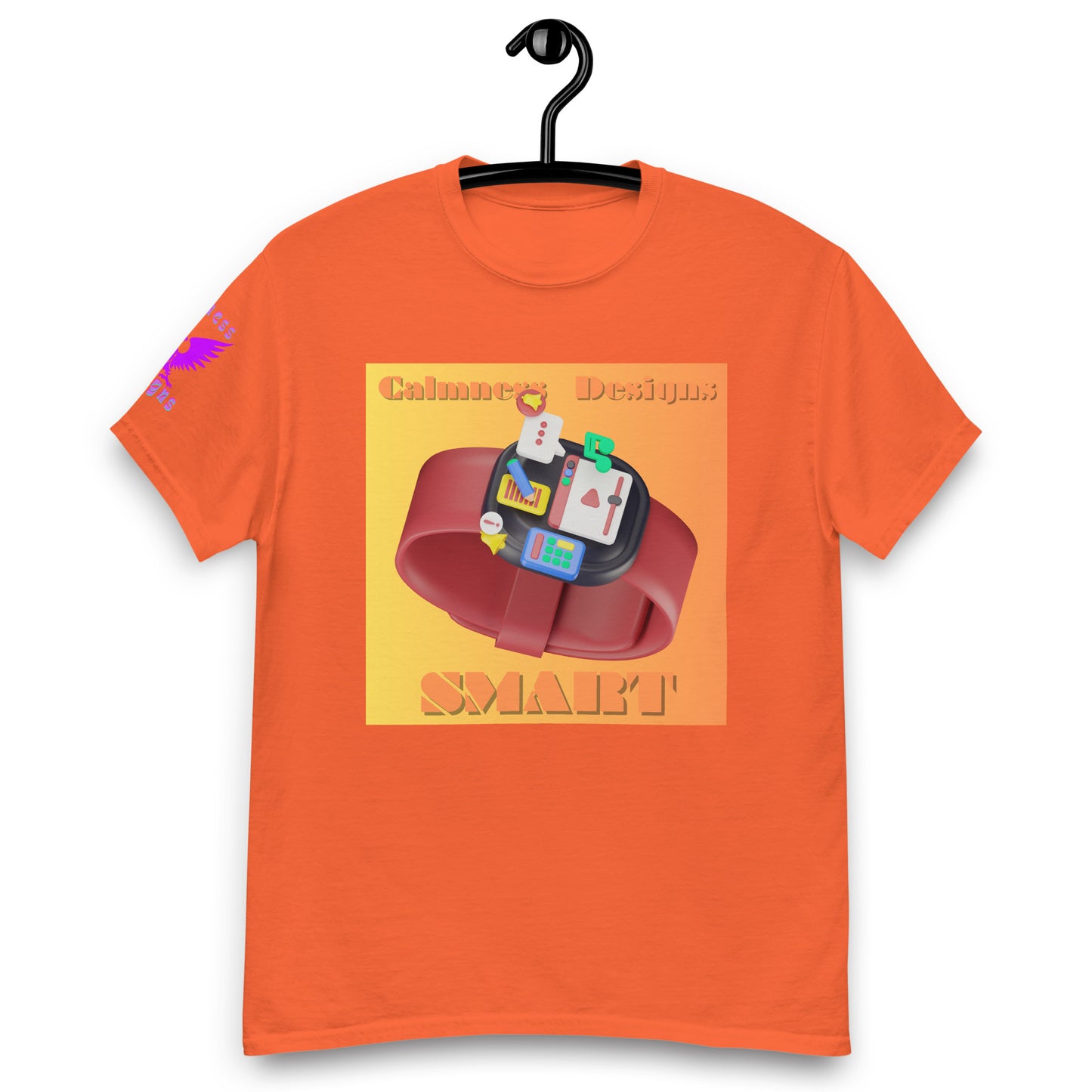 3D Digital SMART Watch Apps Feature, CALMNESS DESIGNS, Creative Designer's, Men's classic tee
