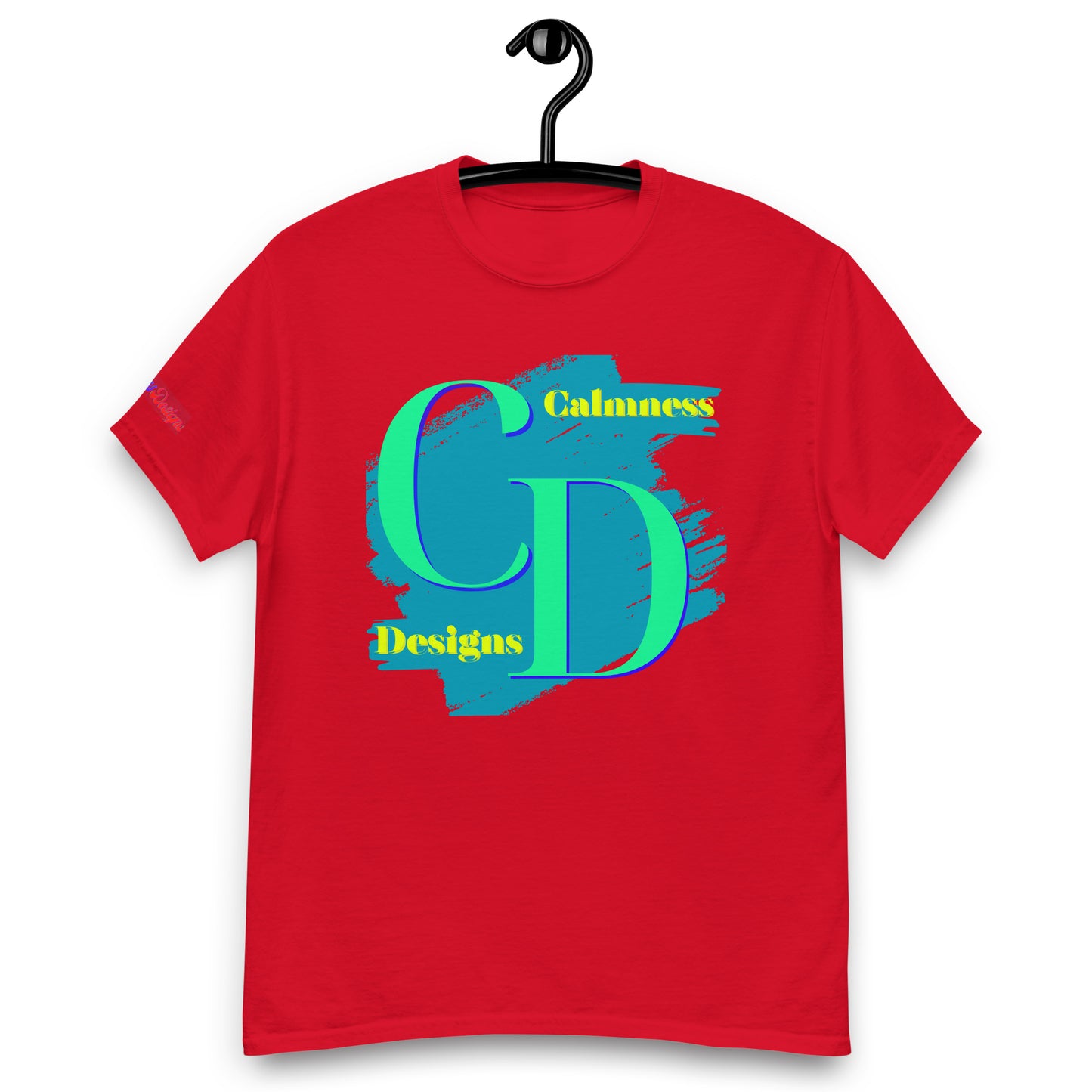 Logo CALMNESS DESIGNS, (C D), Calmness Designs, Creative Designs, Men's classic tee