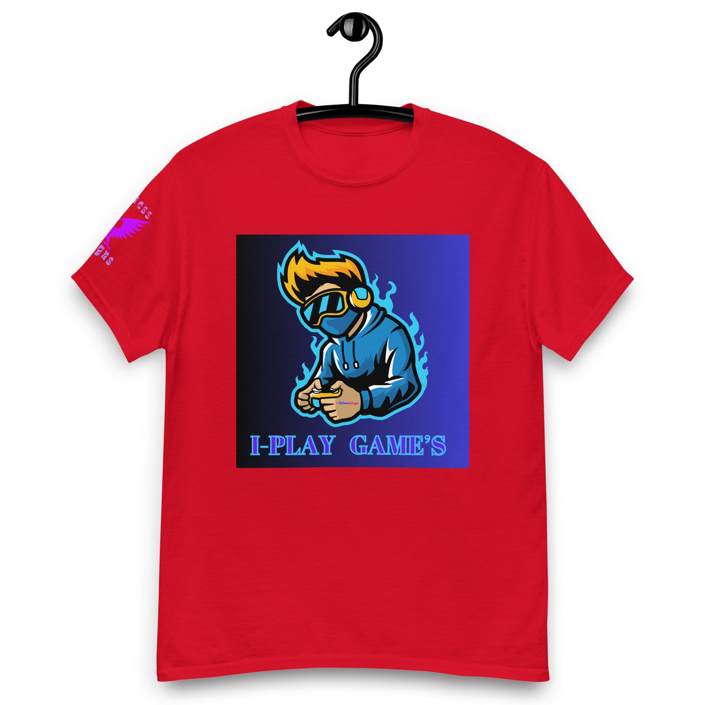 Gamer Logos, I-PLAY GAME'S, Gaming Controller, Gaming Headphone, CALMNESS DESIGNS, Creative Designer's, Men's classic tee