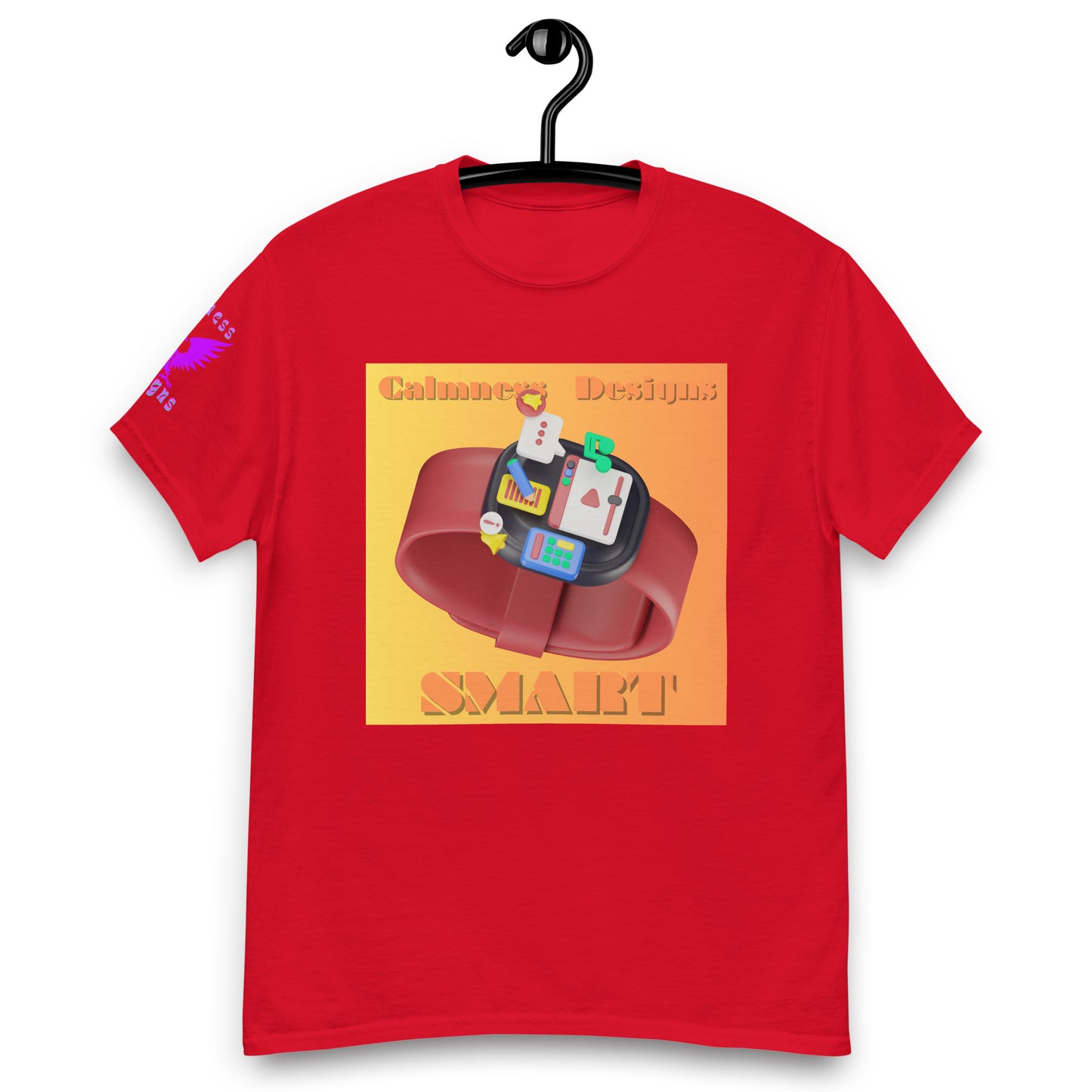 3D Digital SMART Watch Apps Feature, CALMNESS DESIGNS, Creative Designer's, Men's classic tee