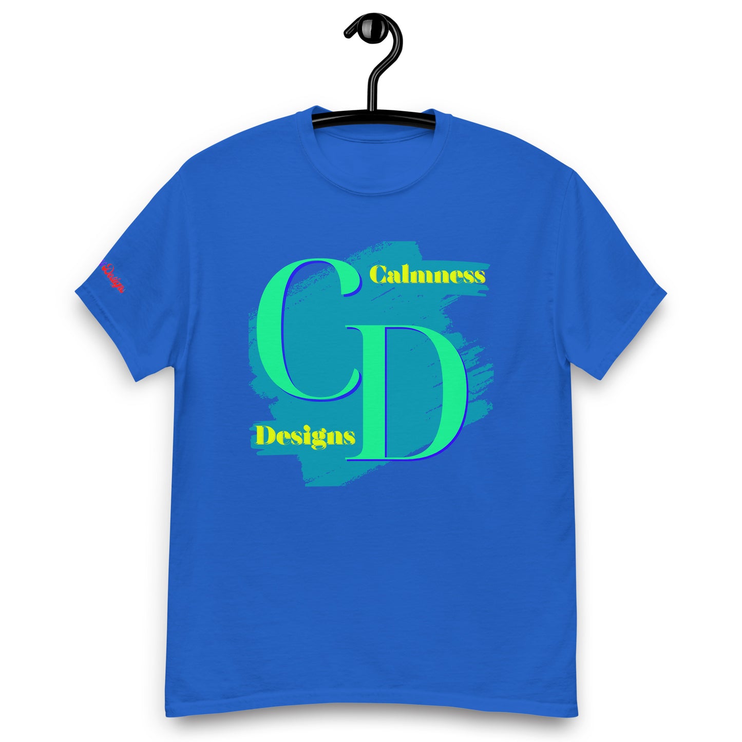 Logo CALMNESS DESIGNS, (C D), Calmness Designs, Creative Designs, Men's classic tee