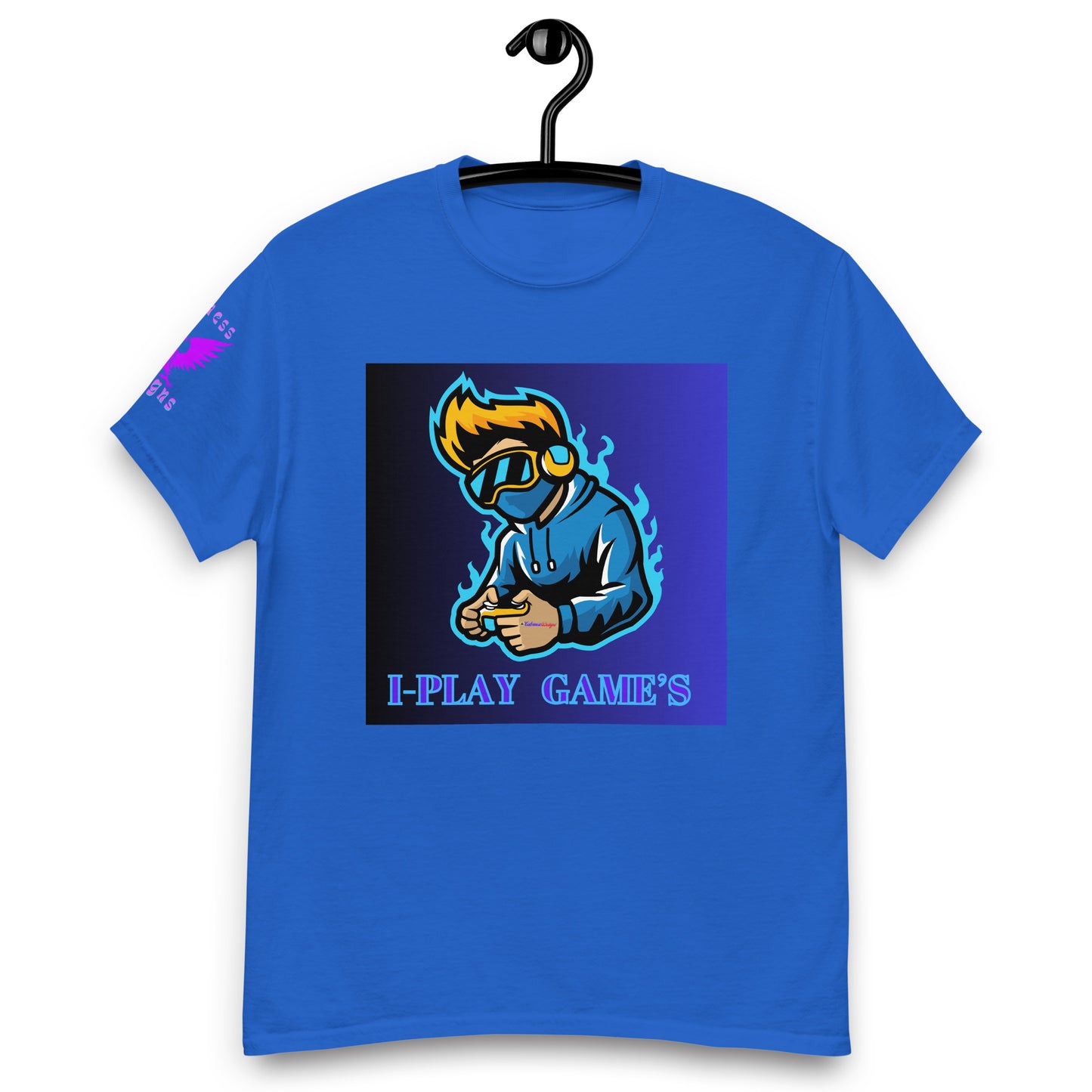 Gamer Logos, I-PLAY GAME'S, Gaming Controller, Gaming Headphone, CALMNESS DESIGNS, Creative Designer's, Men's classic tee