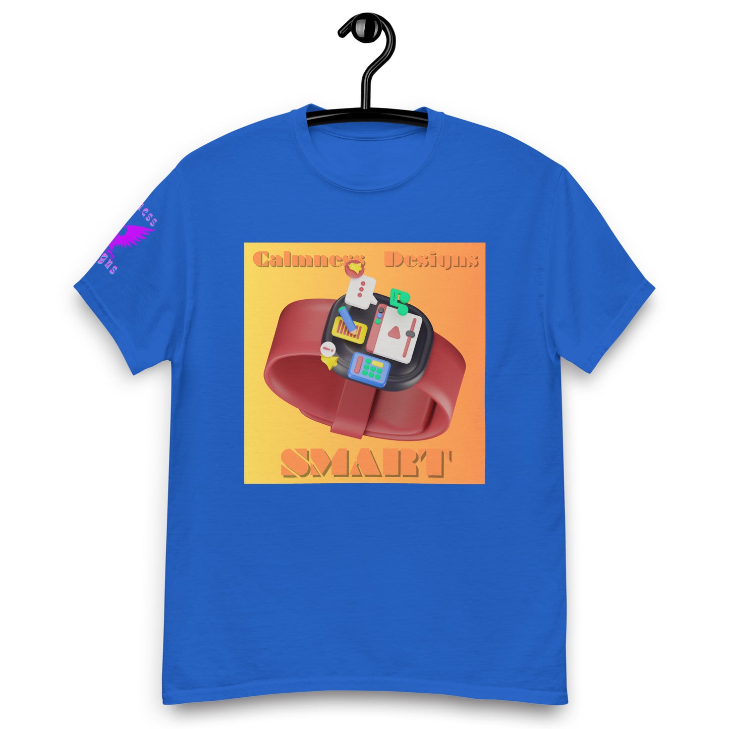 3D Digital SMART Watch Apps Feature, CALMNESS DESIGNS, Creative Designer's, Men's classic tee