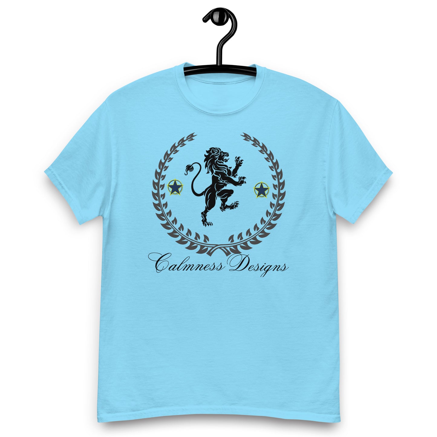 Coats of Arms, (C D), Lions Crest Shield, Stars, Calmness Designs, Men's classic tee