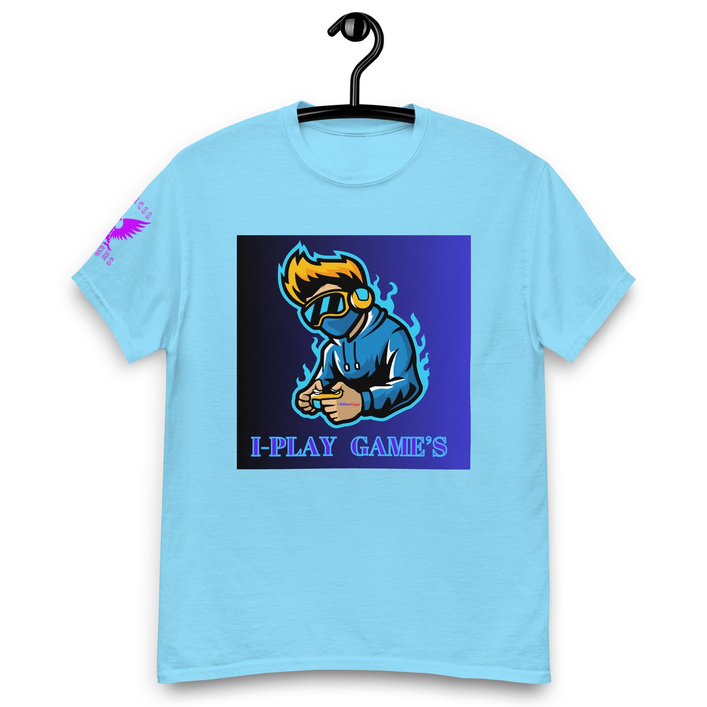 Gamer Logos, I-PLAY GAME'S, Gaming Controller, Gaming Headphone, CALMNESS DESIGNS, Creative Designer's, Men's classic tee