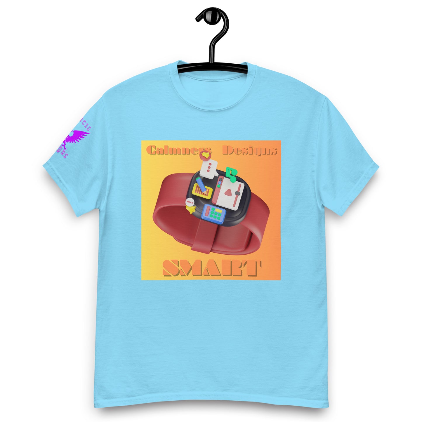 3D Digital SMART Watch Apps Feature, CALMNESS DESIGNS, Creative Designer's, Men's classic tee