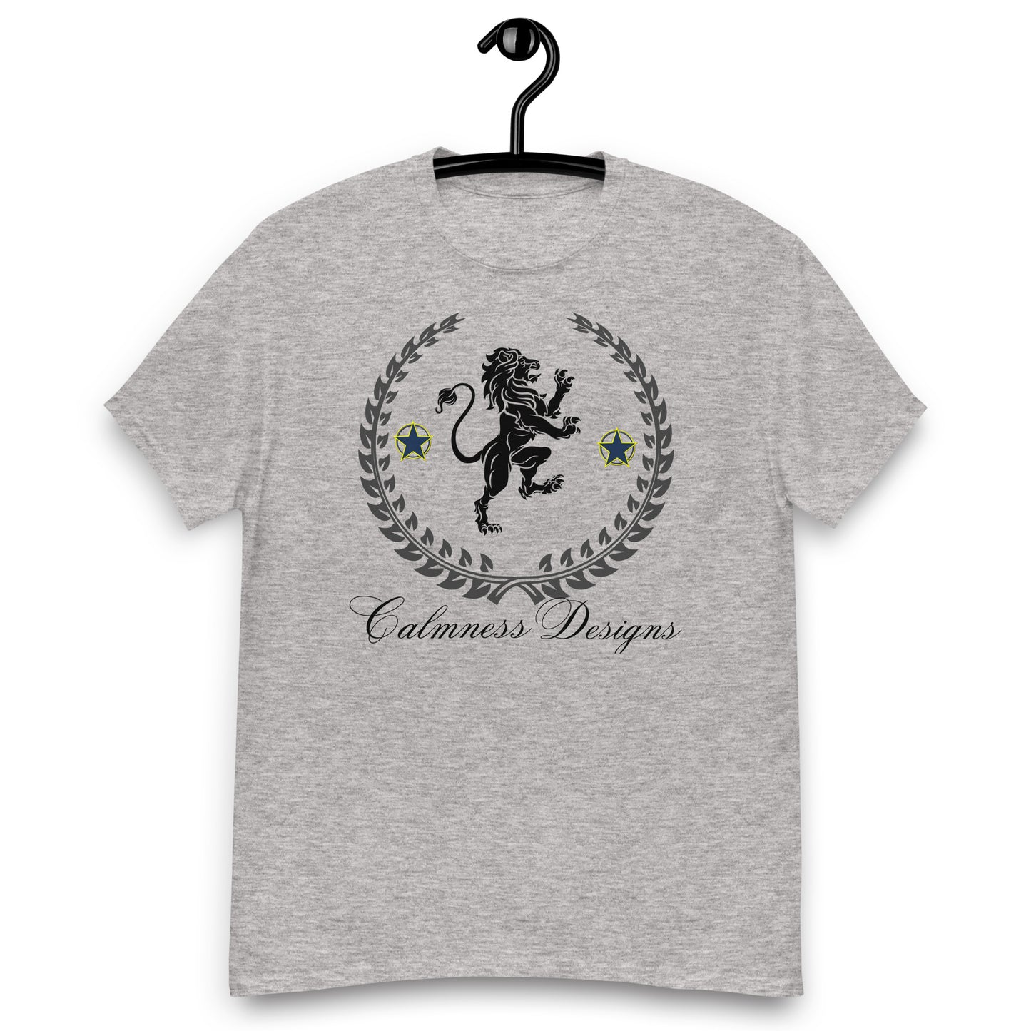 Coats of Arms, (C D), Lions Crest Shield, Stars, Calmness Designs, Men's classic tee