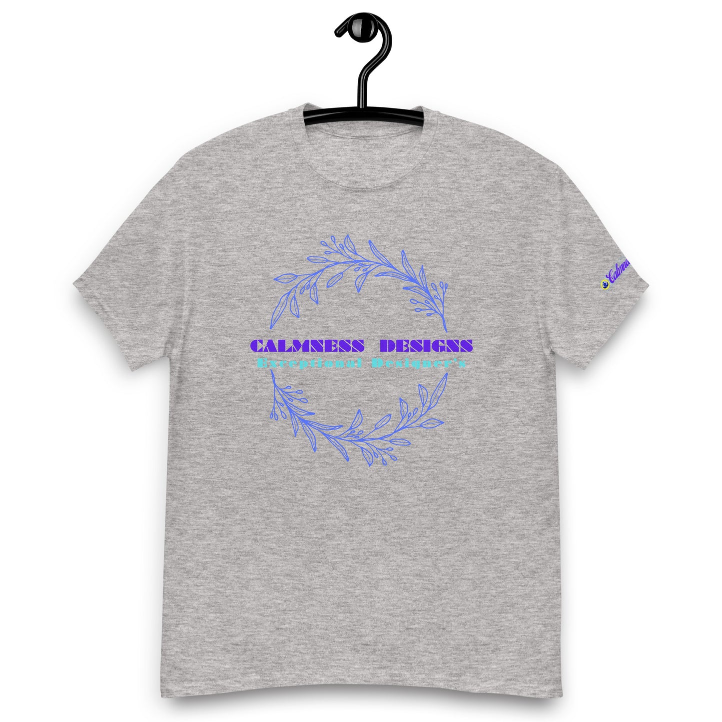 Ivory Blue Botanical Organic, Creative Designs, Calmness Designs, Men's classic tee