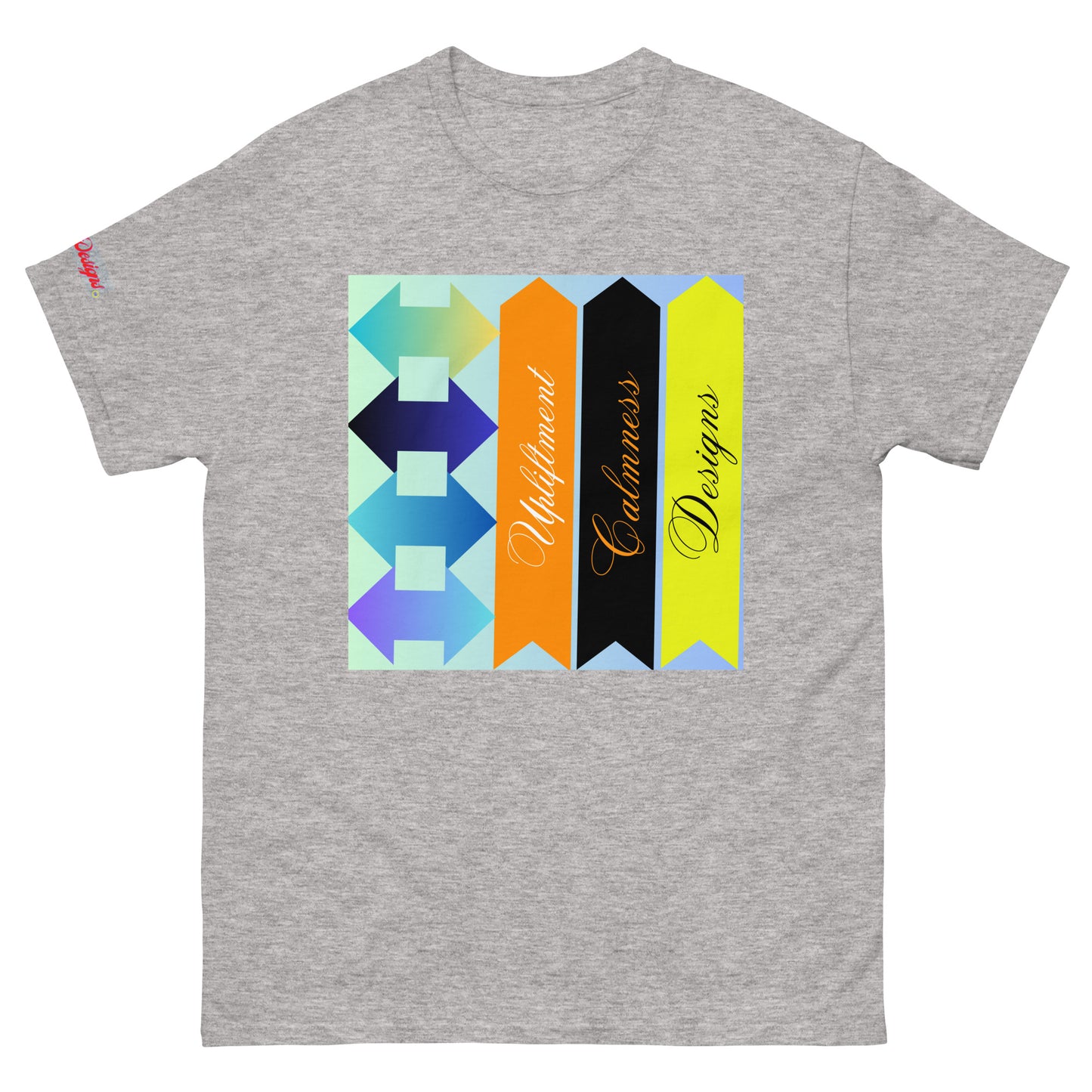 Upliftment, Double Head Arrow, Arrow, Calmness Designs, Creative Designs Men's classic tee