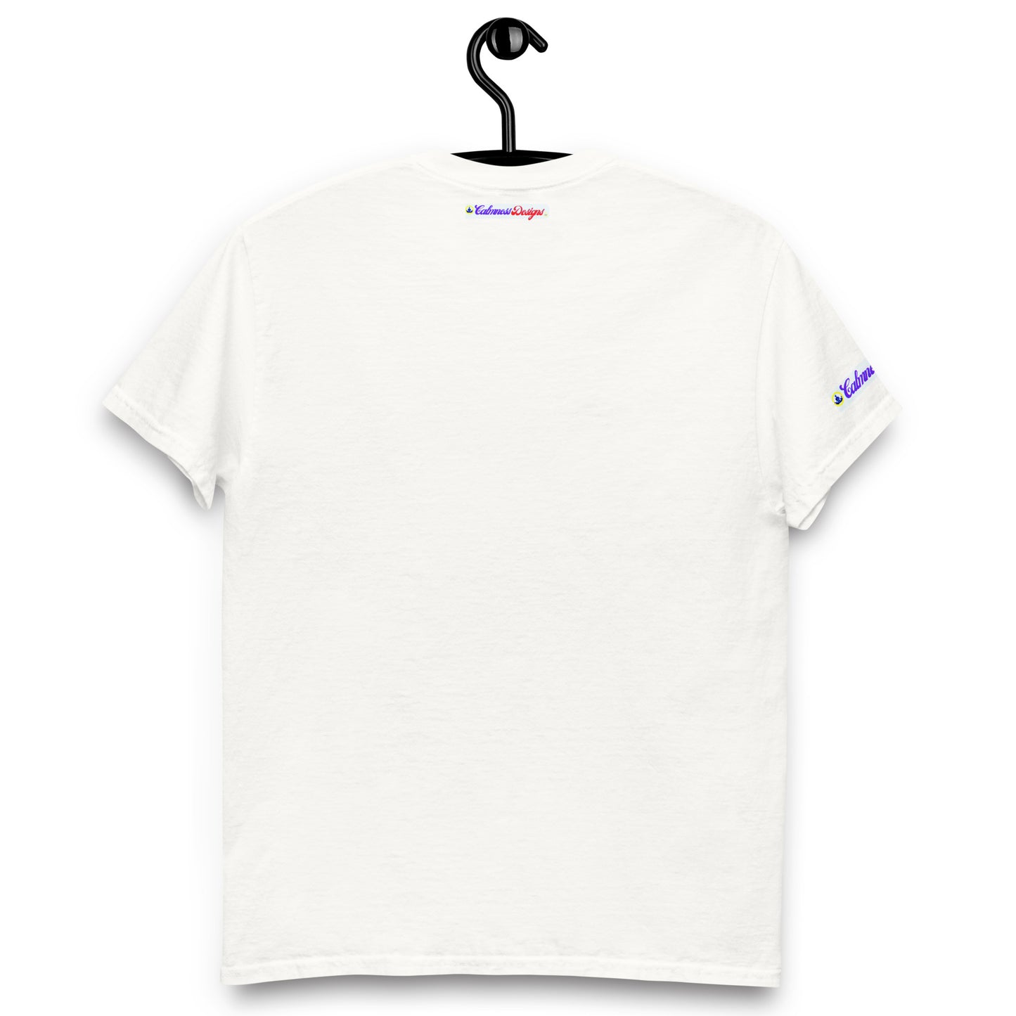 Logo CALMNESS DESIGNS, (C D), Calmness Designs, Creative Designs, Men's classic tee