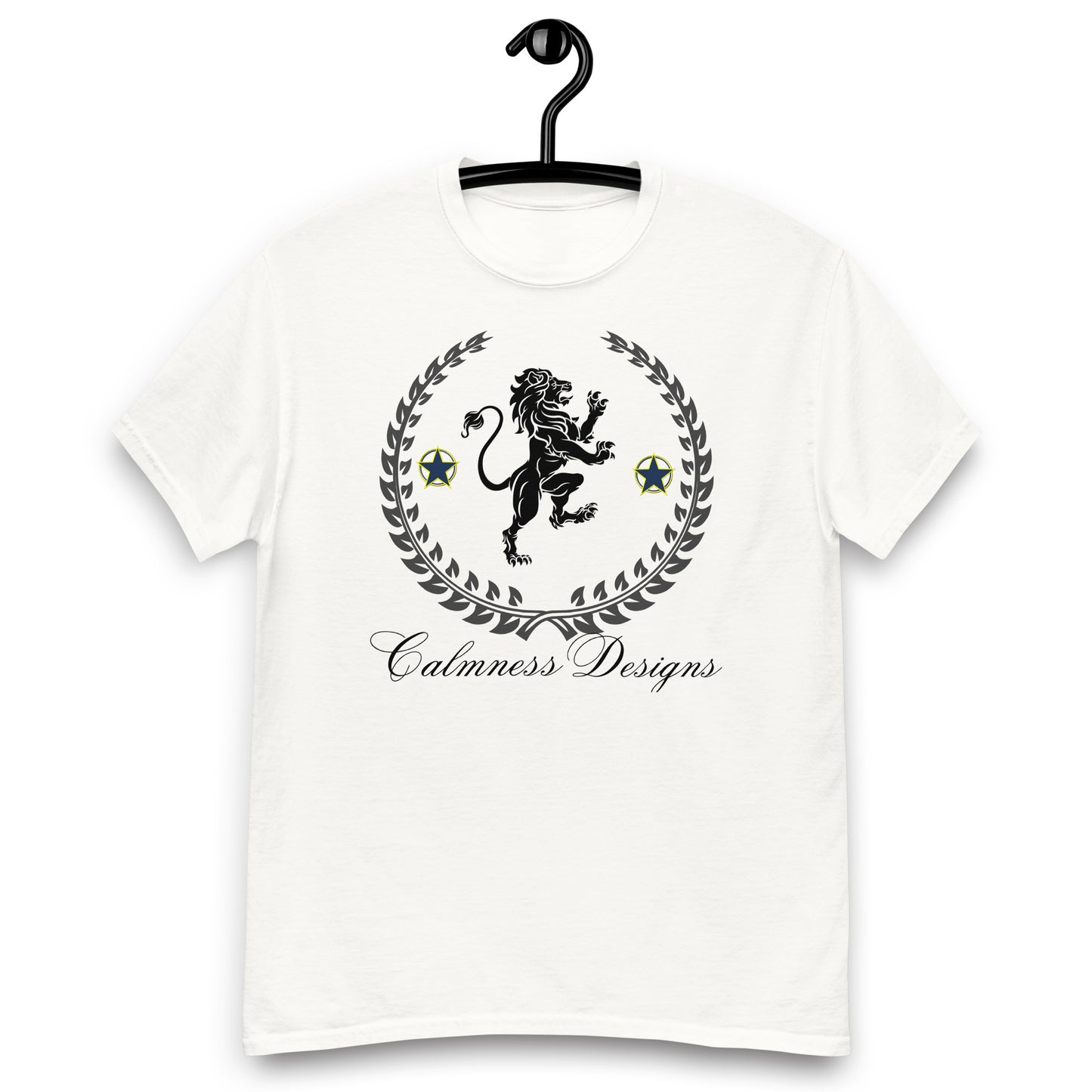 Coats of Arms, (C D), Lions Crest Shield, Stars, Calmness Designs, Men's classic tee
