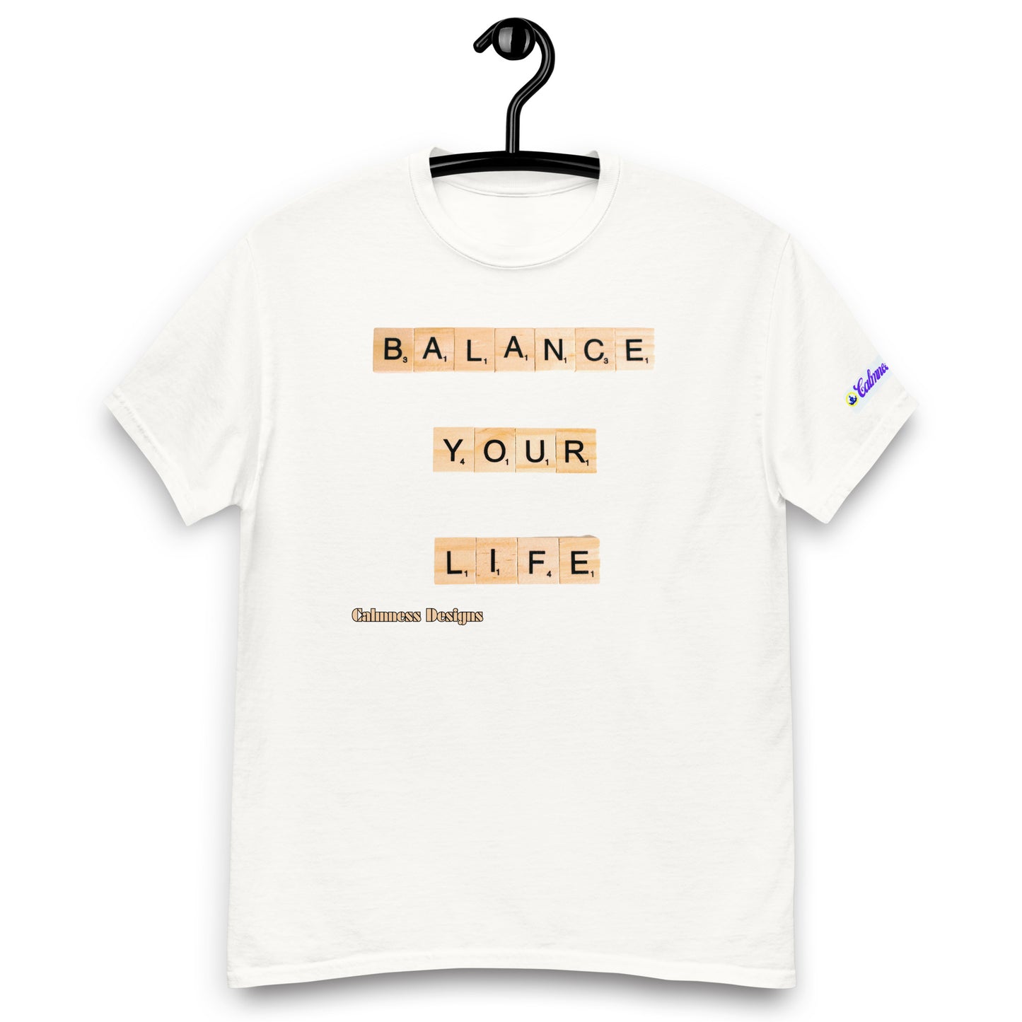BALANCE YOUR LIFE, Calmness Designs, Creative Designs, Men's classic tee