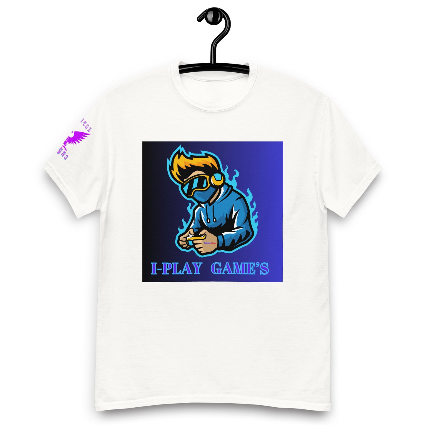 Gamer Logos, I-PLAY GAME'S, Gaming Controller, Gaming Headphone, CALMNESS DESIGNS, Creative Designer's, Men's classic tee
