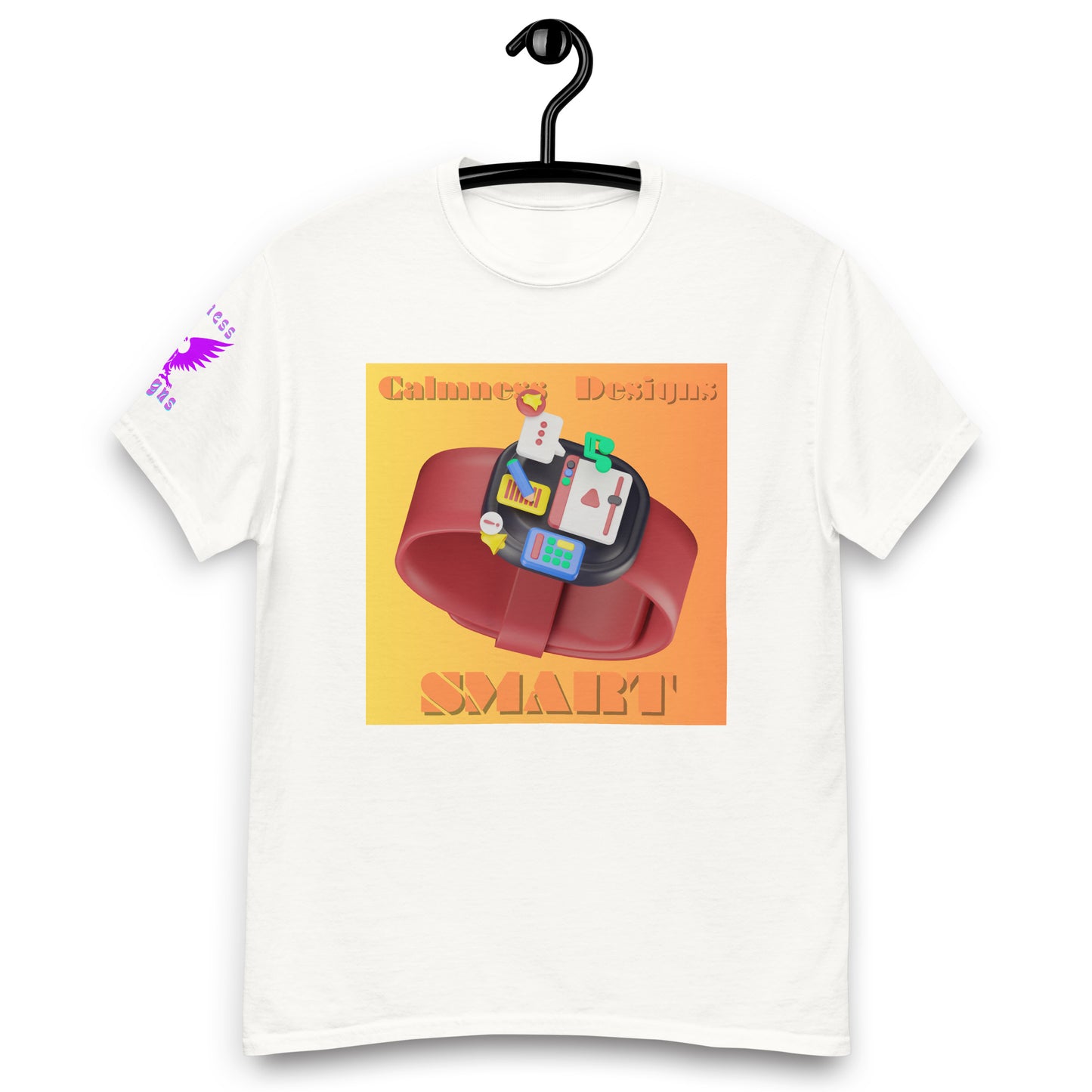 3D Digital SMART Watch Apps Feature, CALMNESS DESIGNS, Creative Designer's, Men's classic tee