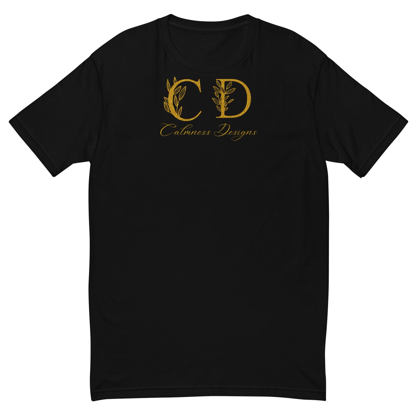 Gold-Calmness Designs, (C D), Short Sleeve T-shirt