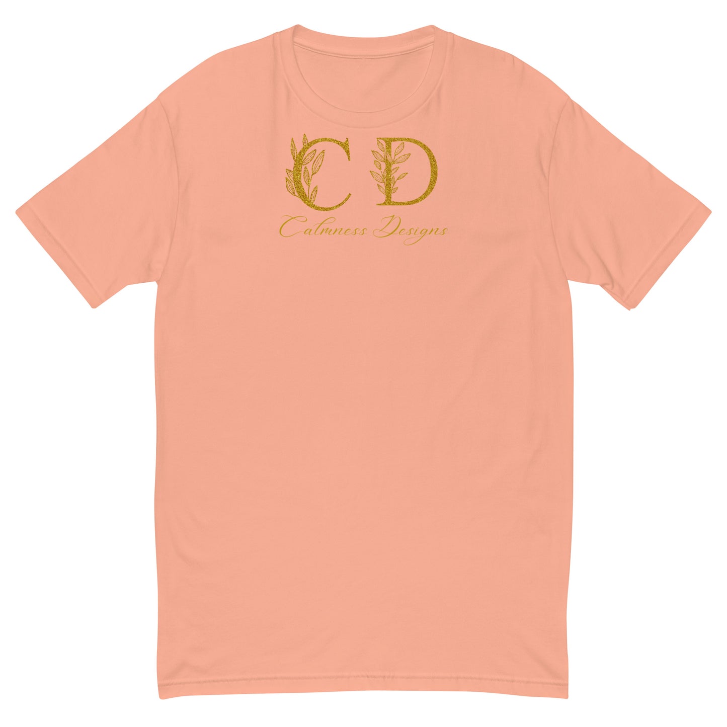 Gold-Calmness Designs, (C D), Short Sleeve T-shirt