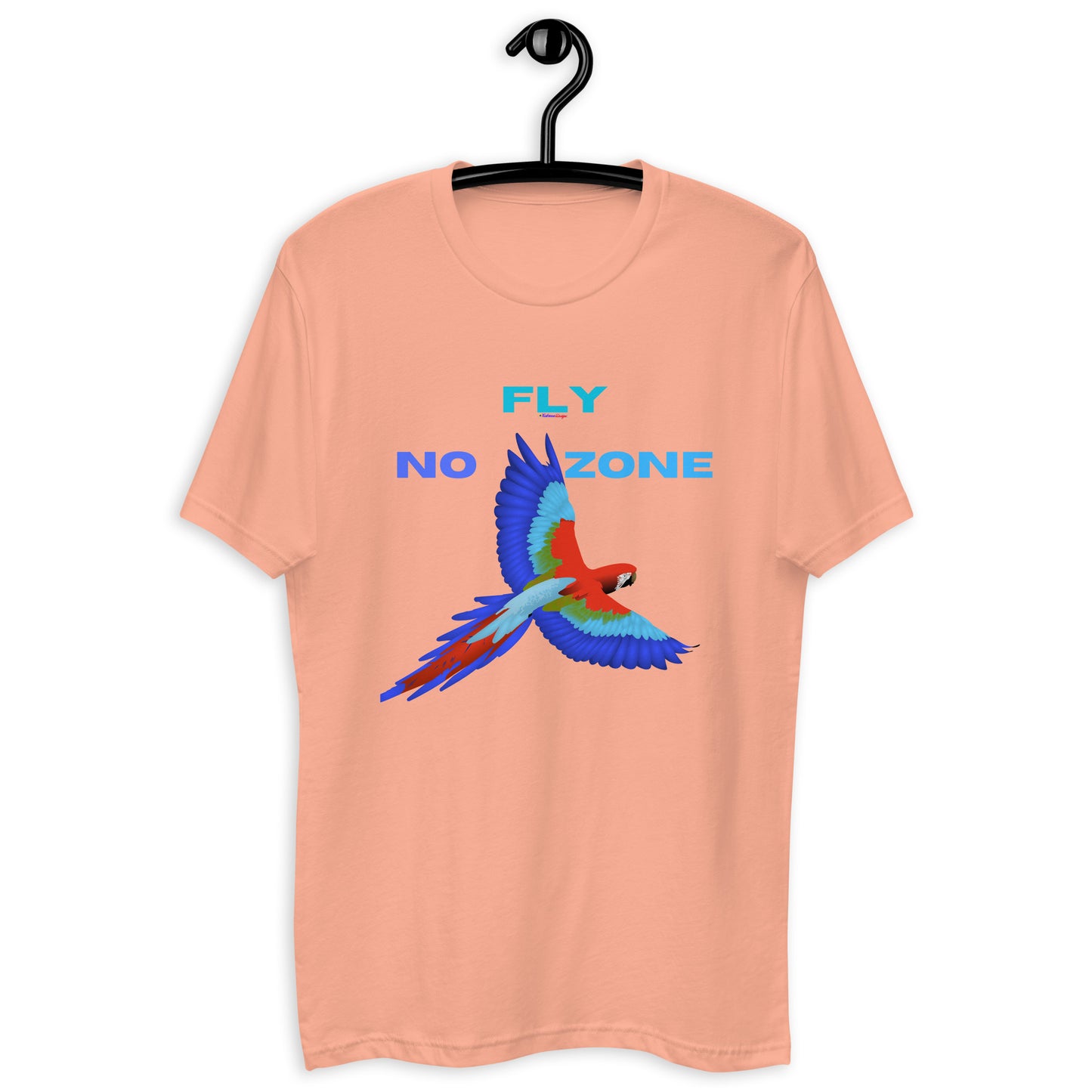 No Fly Zone, Beautiful Parrot Colorful, Flying, Calmness Designs, Short Sleeve T-shirt