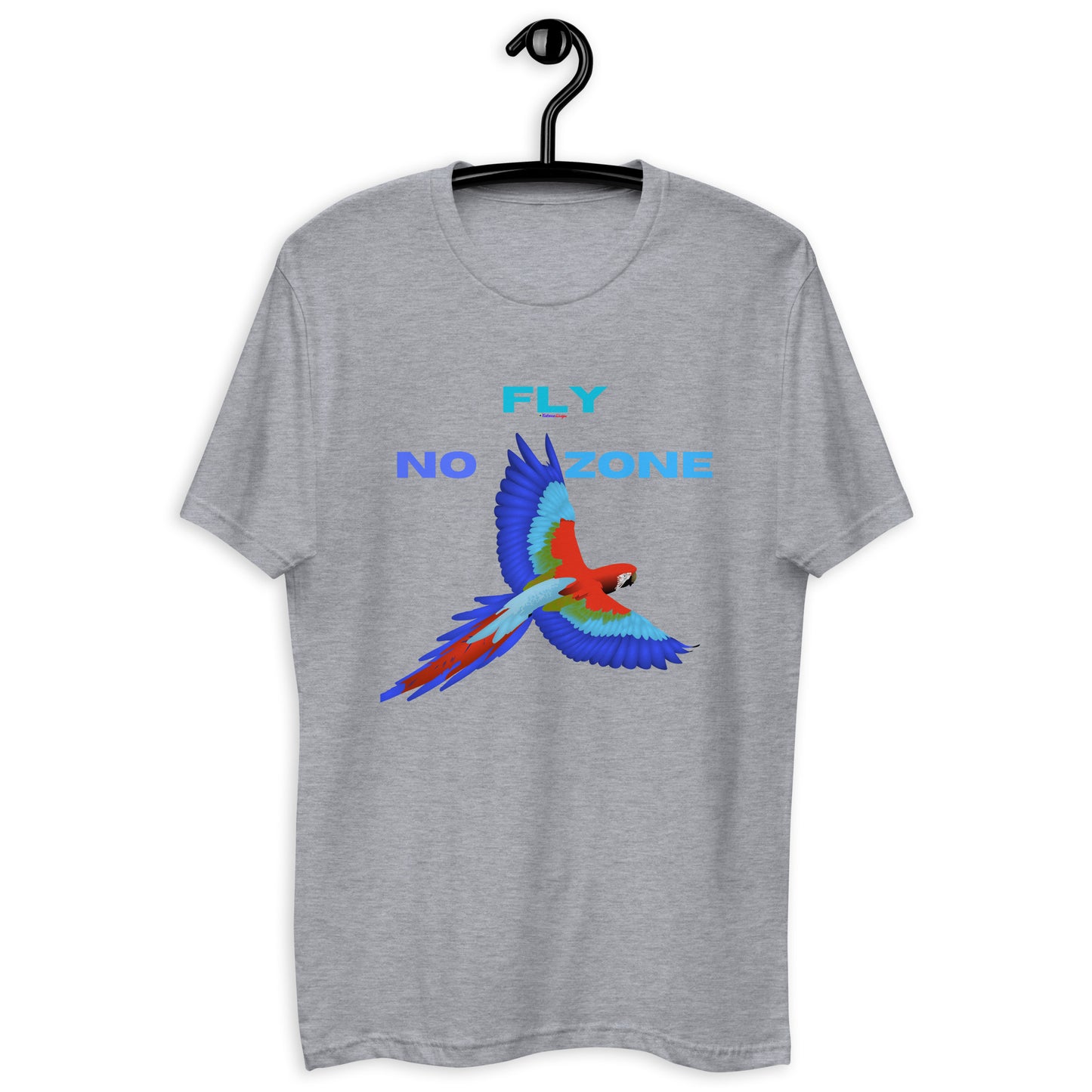 No Fly Zone, Beautiful Parrot Colorful, Flying, Calmness Designs, Short Sleeve T-shirt