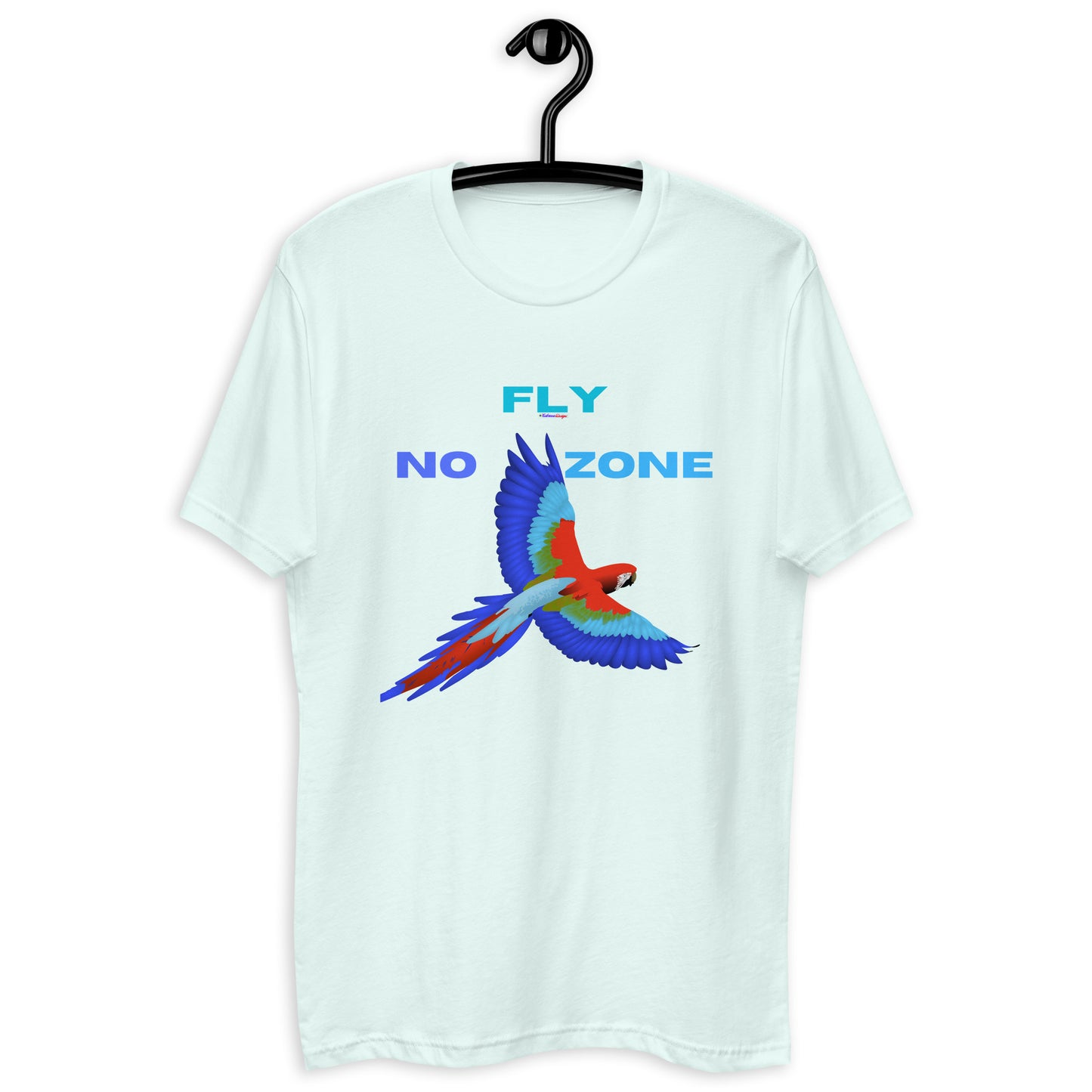 No Fly Zone, Beautiful Parrot Colorful, Flying, Calmness Designs, Short Sleeve T-shirt