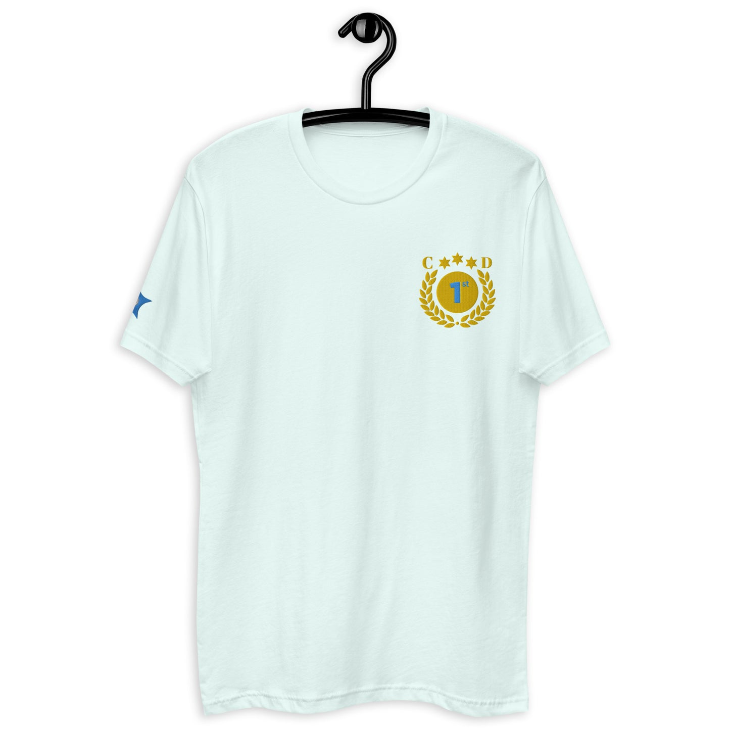 Anniversary Wreath Frame, 1st, STARS, CALMNESS DESIGNS, Creative Designer's, Short Sleeve T-shirt