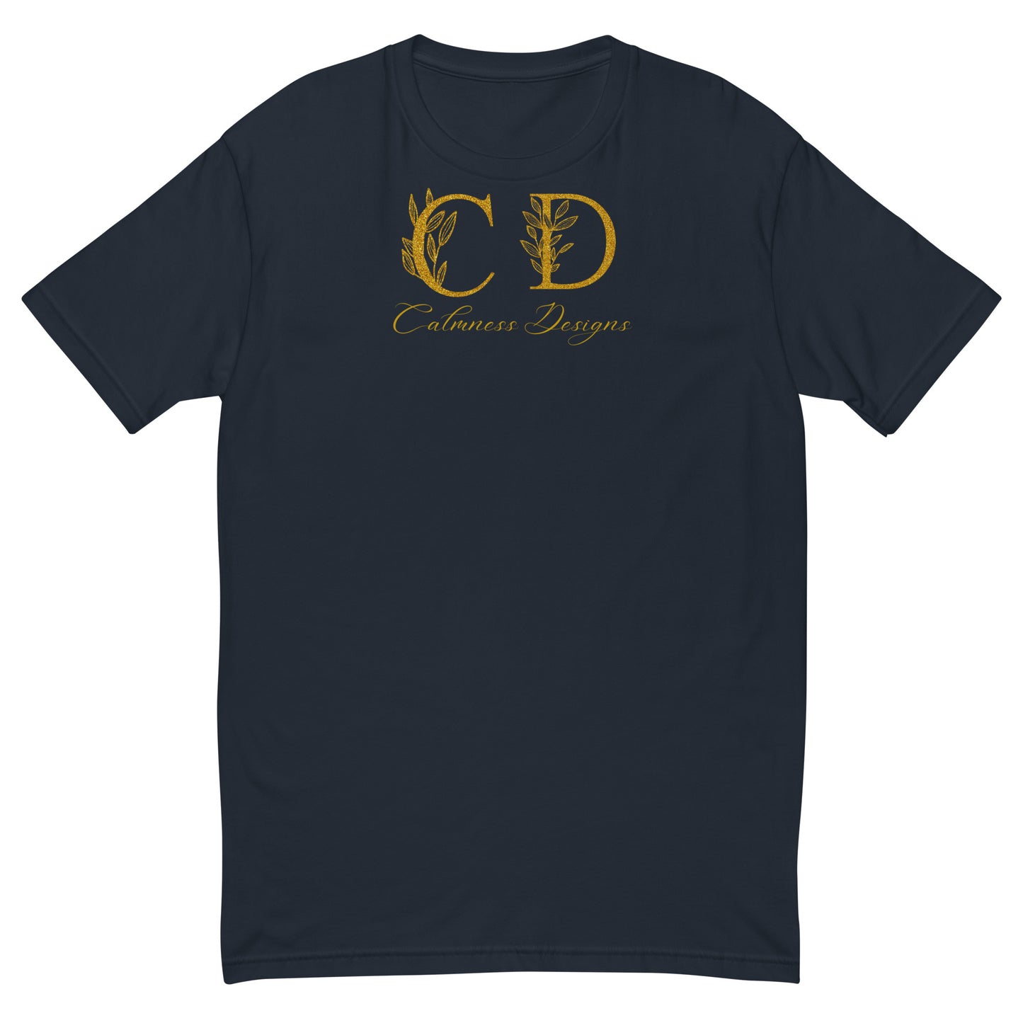 Gold-Calmness Designs, (C D), Short Sleeve T-shirt