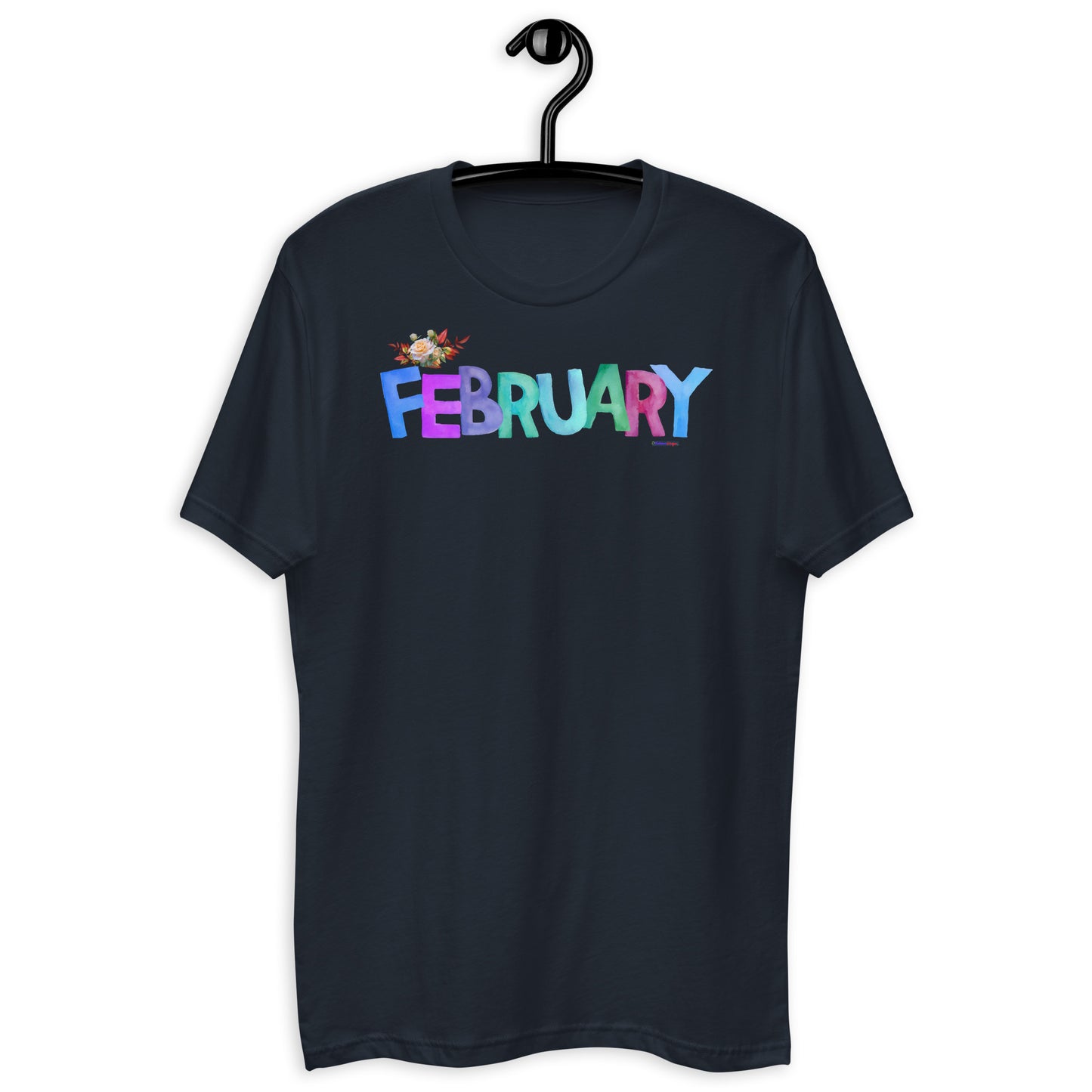 February, Calmness Designs, Short Sleeve T-shirt