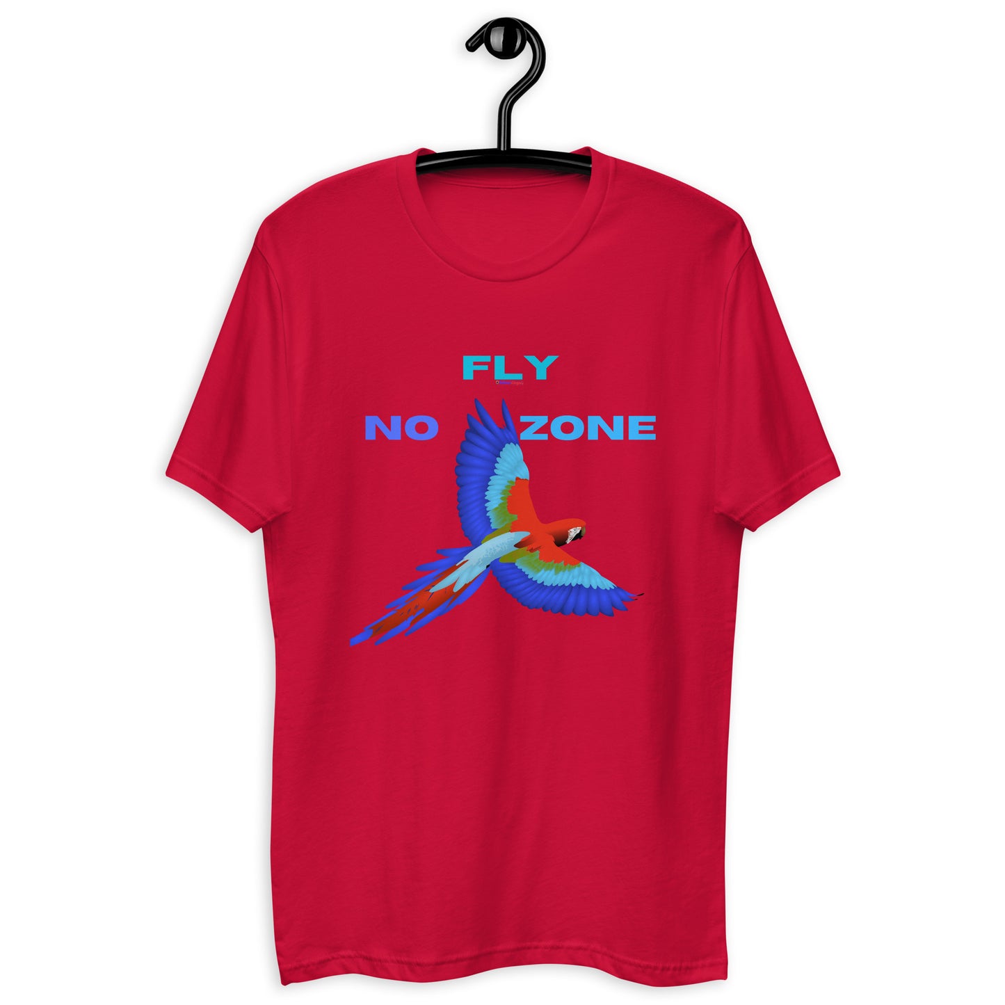 No Fly Zone, Beautiful Parrot Colorful, Flying, Calmness Designs, Short Sleeve T-shirt