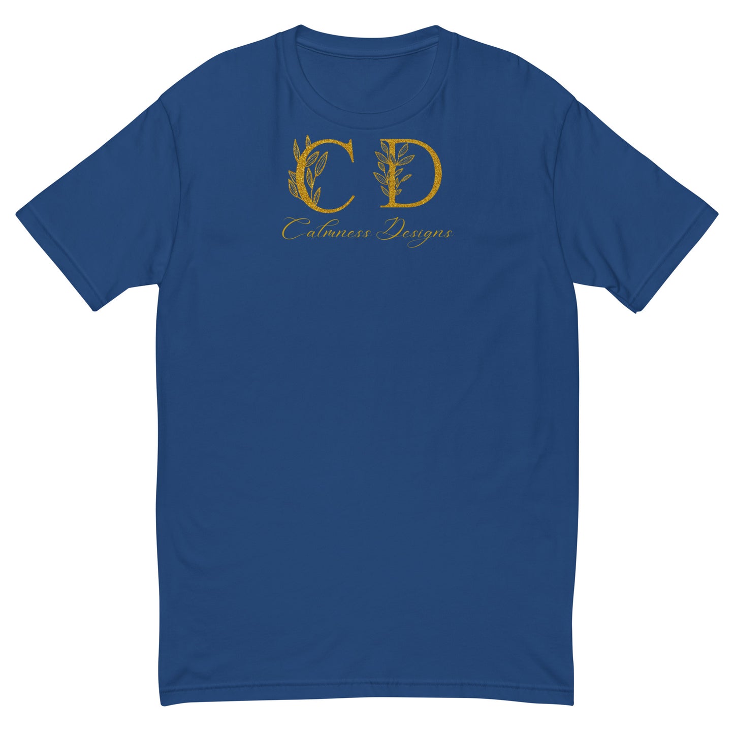 Gold-Calmness Designs, (C D), Short Sleeve T-shirt