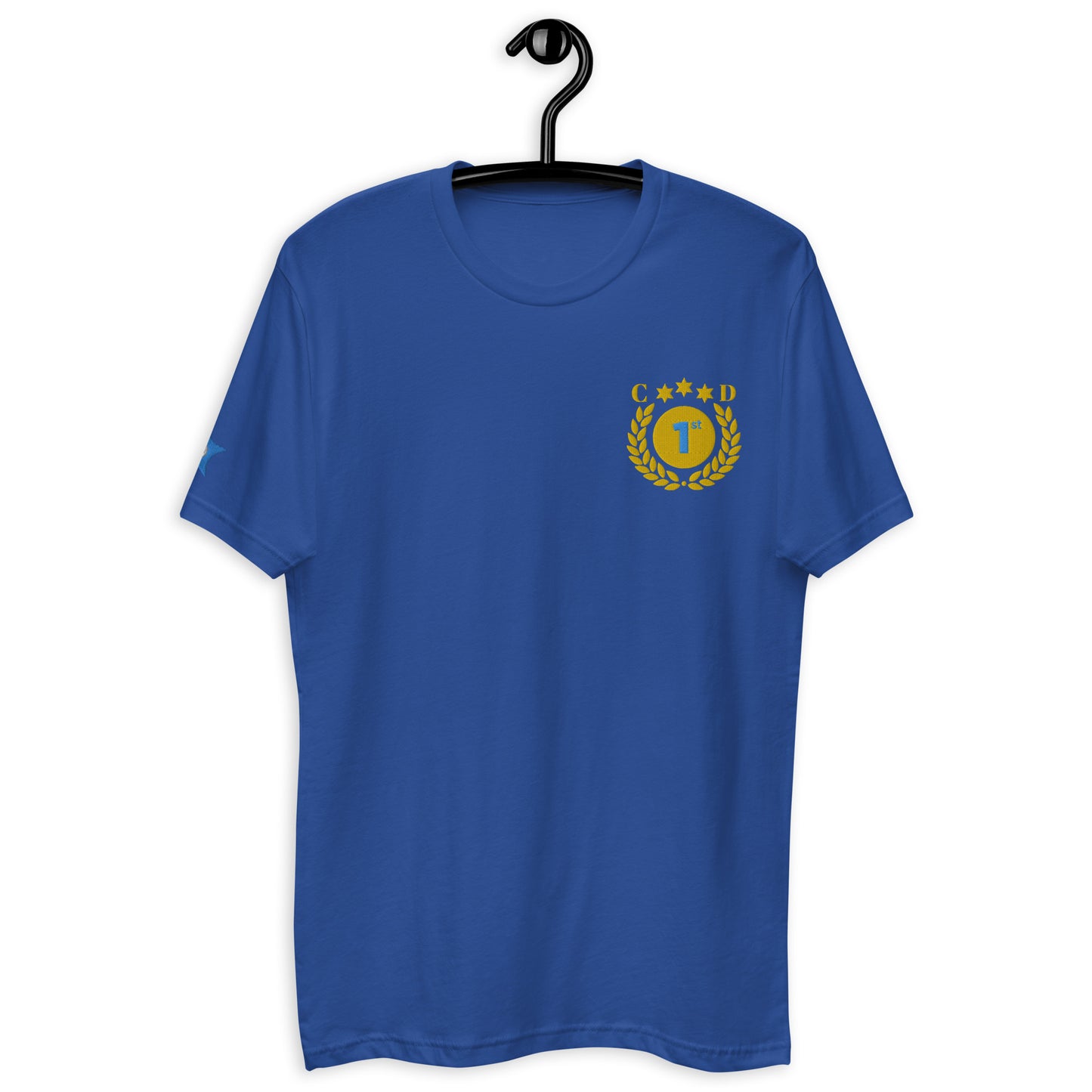 Anniversary Wreath Frame, 1st, STARS, CALMNESS DESIGNS, Creative Designer's, Short Sleeve T-shirt