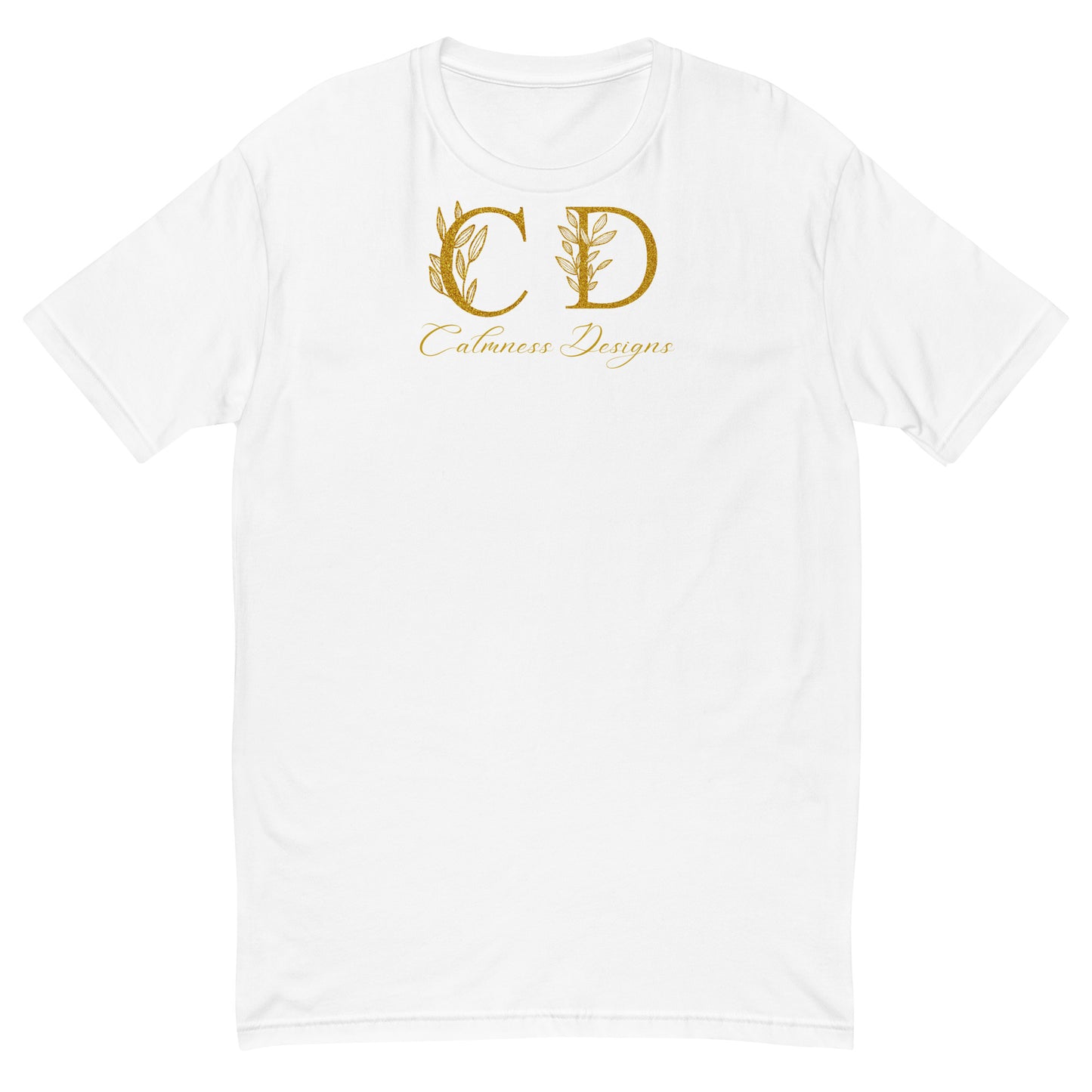 Gold-Calmness Designs, (C D), Short Sleeve T-shirt