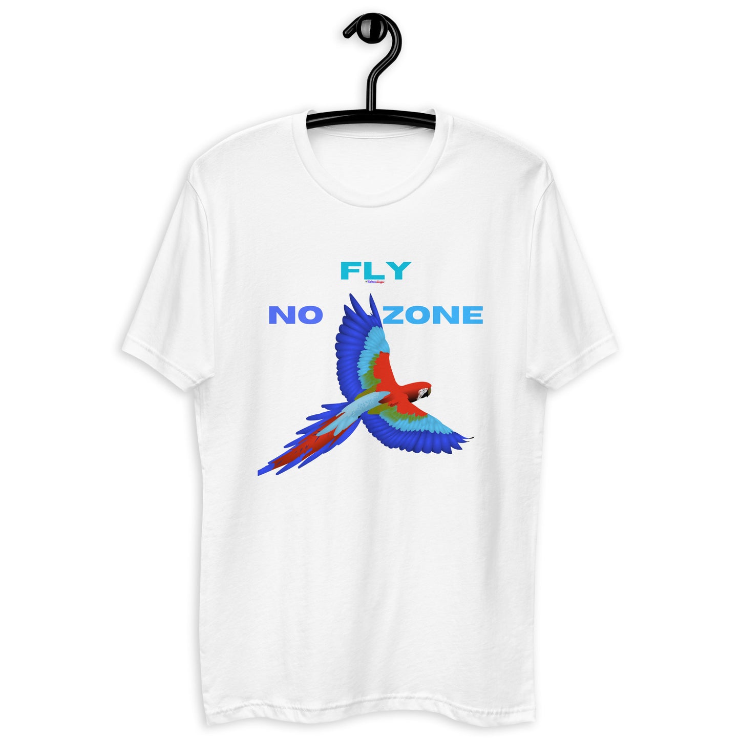 No Fly Zone, Beautiful Parrot Colorful, Flying, Calmness Designs, Short Sleeve T-shirt