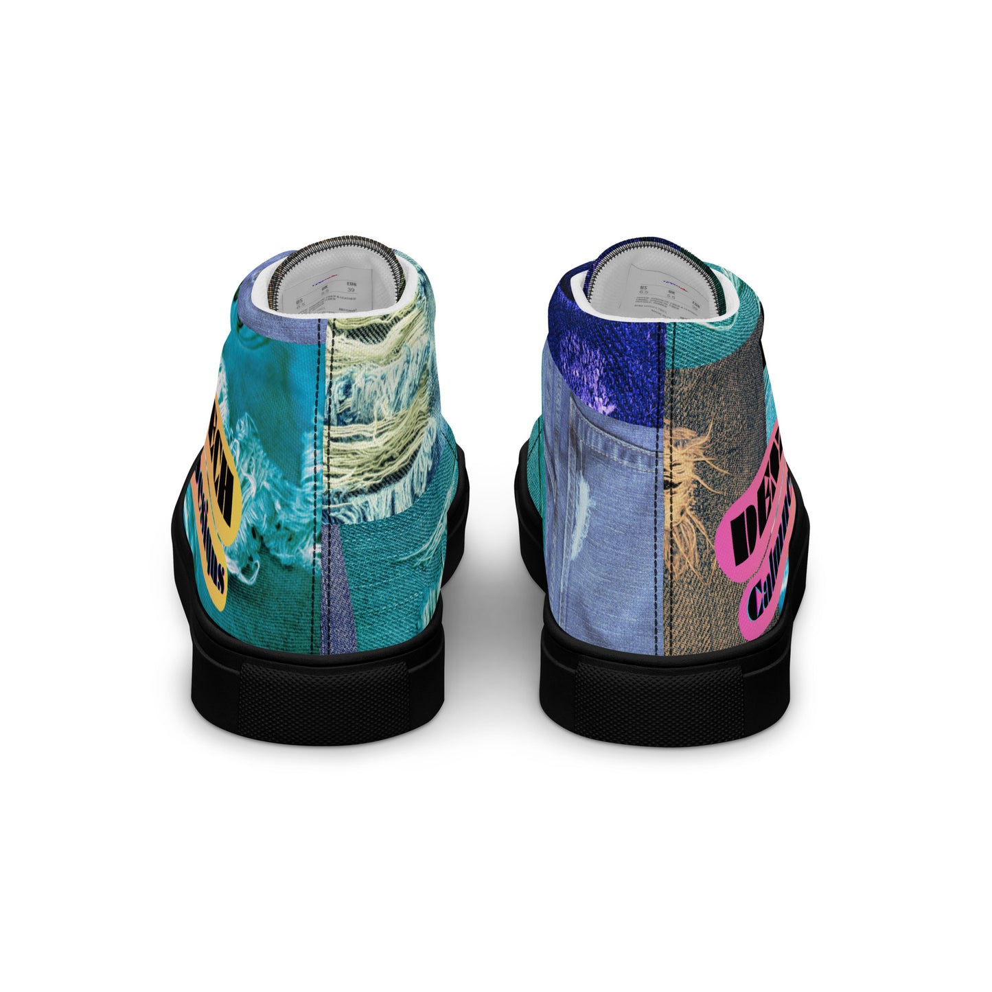 Denim Tech, Calmness Designs, Men’s high top canvas shoes