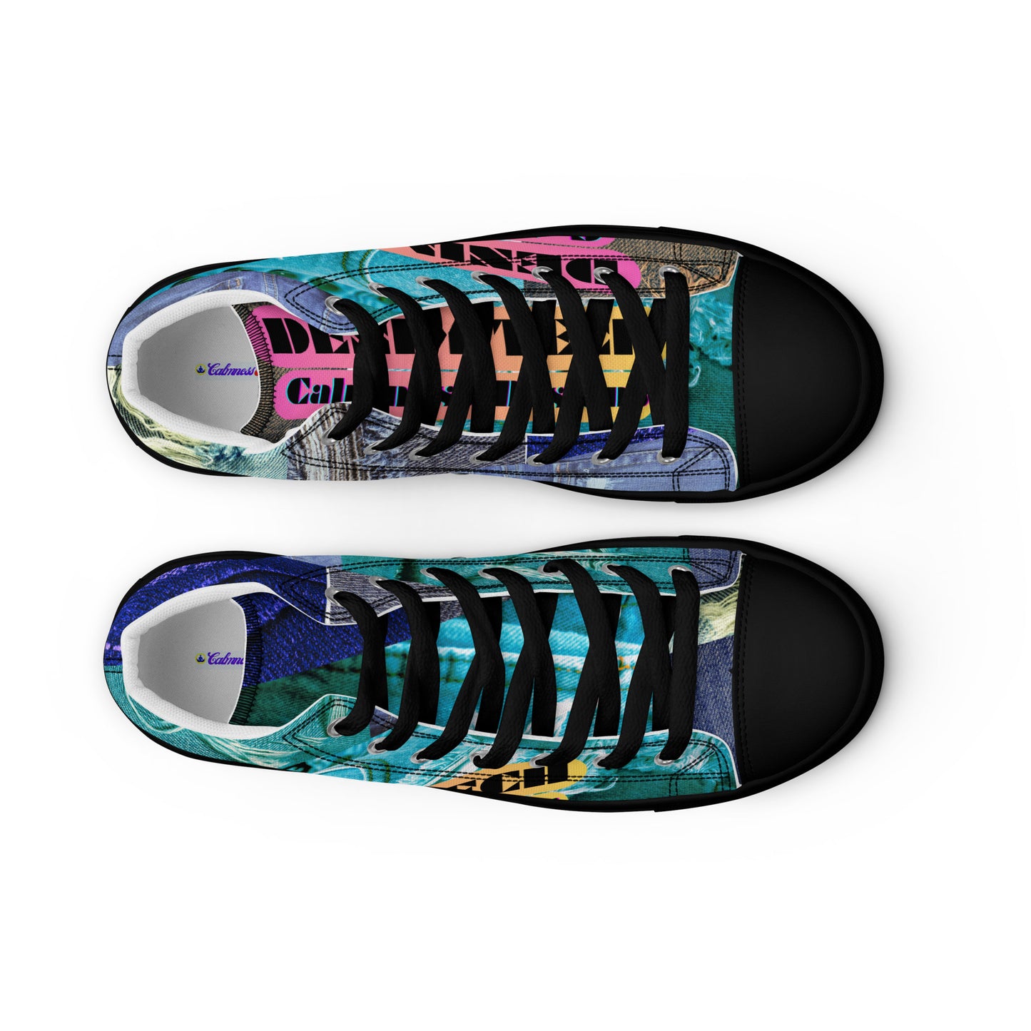 Denim Tech, Calmness Designs, Men’s high top canvas shoes