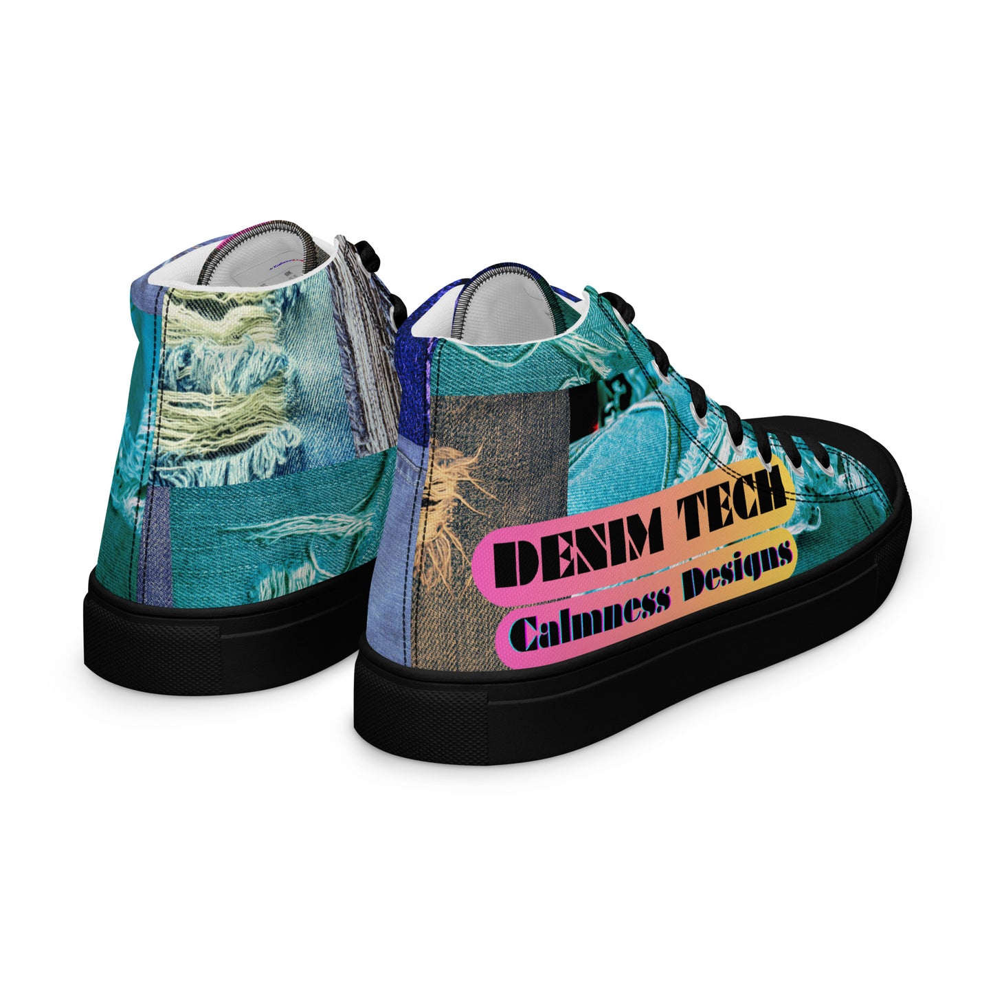 Denim Tech, Calmness Designs, Men’s high top canvas shoes