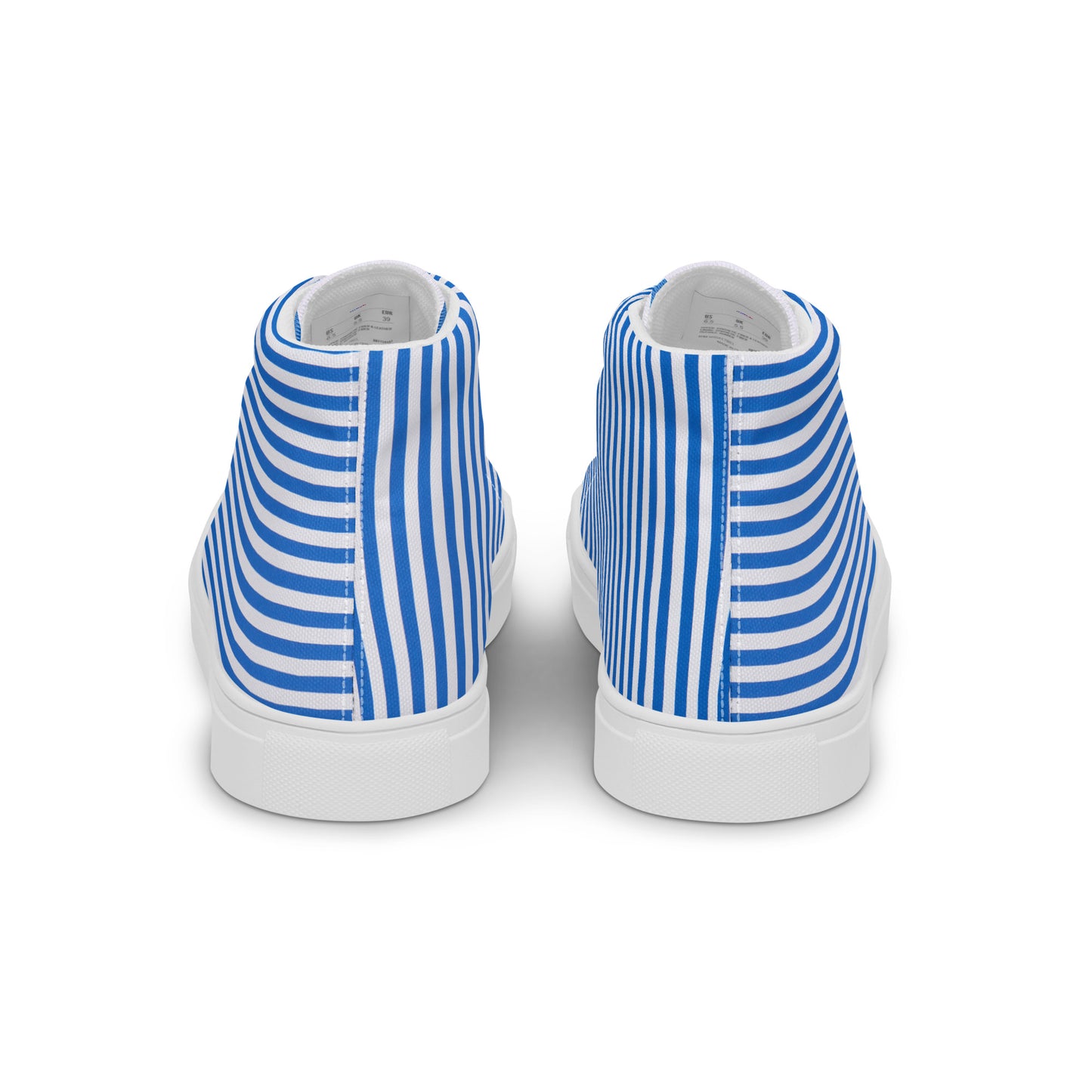 Stripes, Calmness Designs, Men’s high top canvas shoes