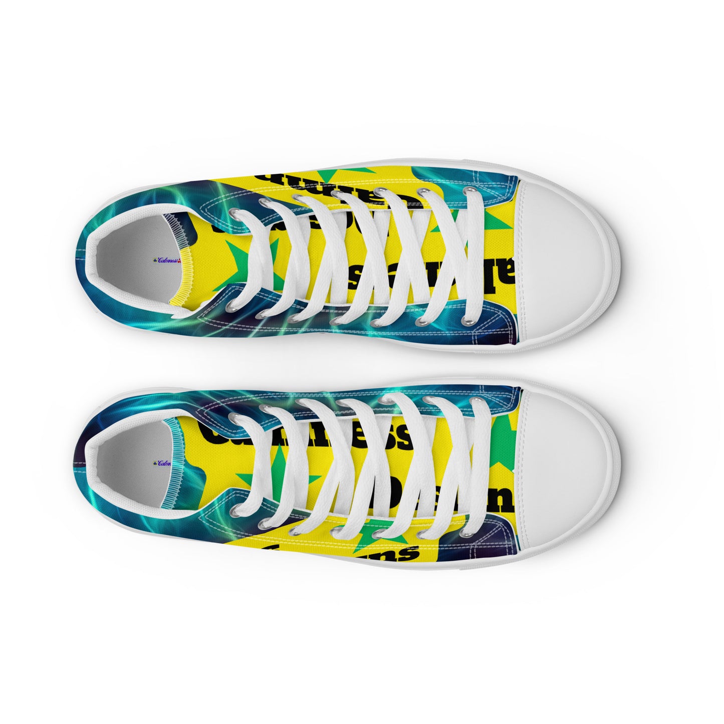 Spiral Fibonacci Pattern, Creative Designs, Calmness Designs, Men’s high top canvas shoes