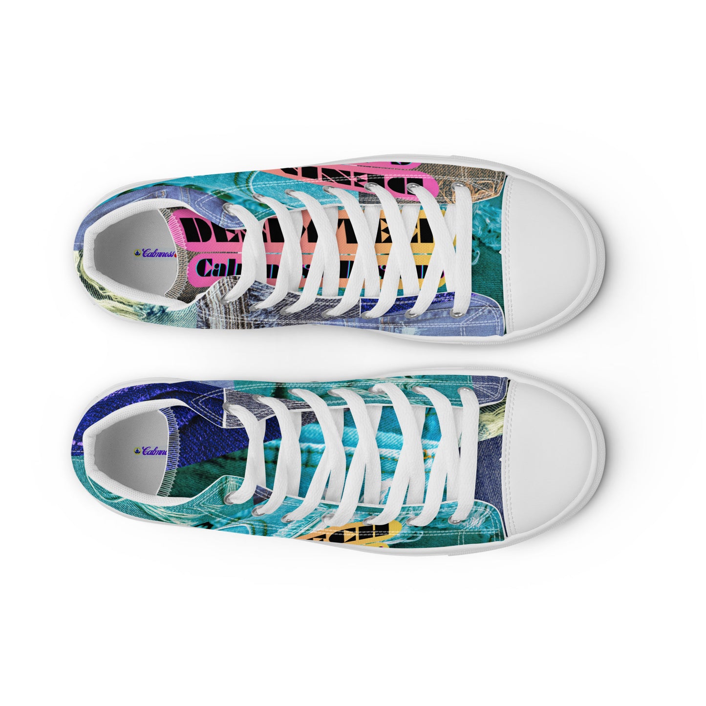 Denim Tech, Calmness Designs, Men’s high top canvas shoes