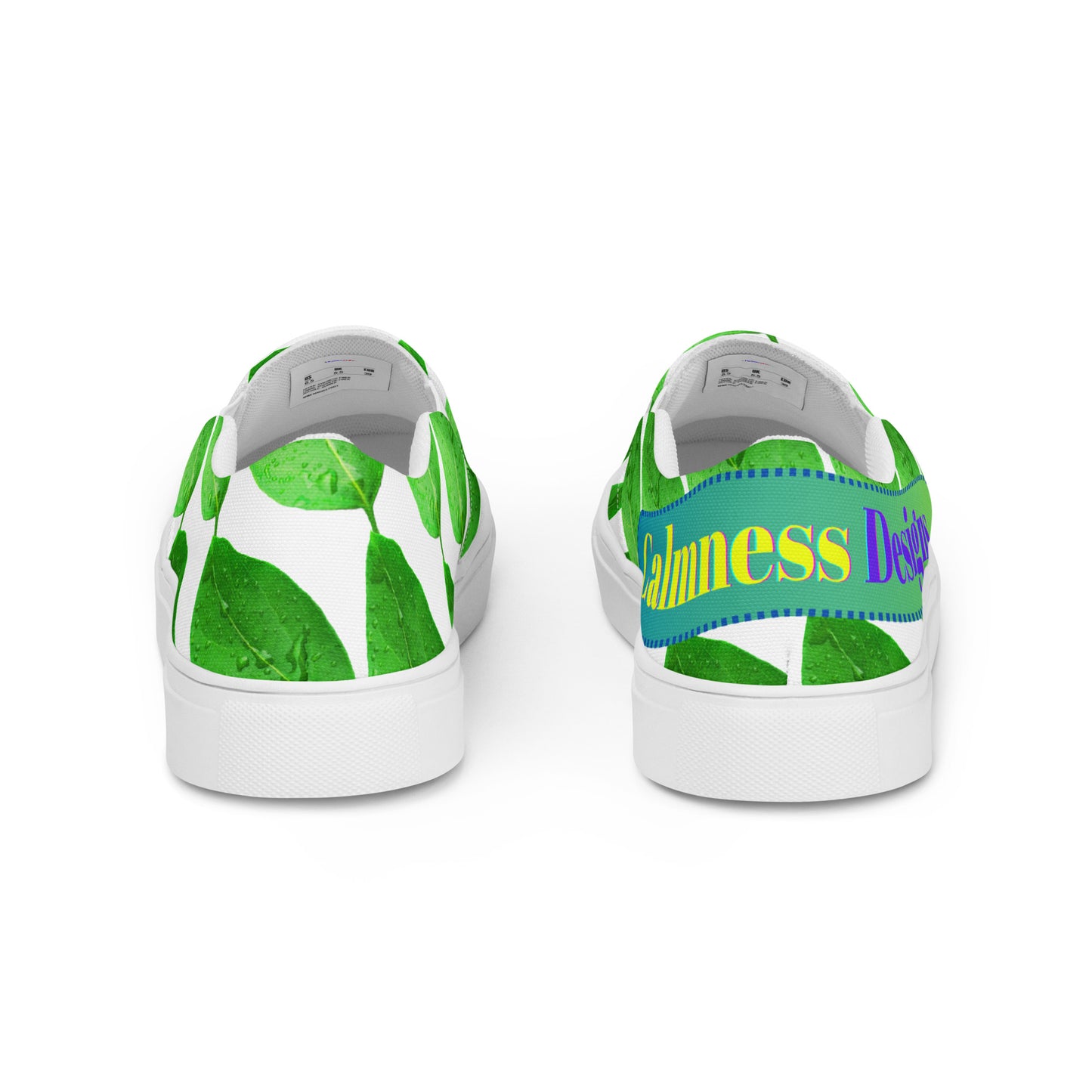 Wet Lemon Leah, Calmness Designs, Men’s slip-on canvas shoes
