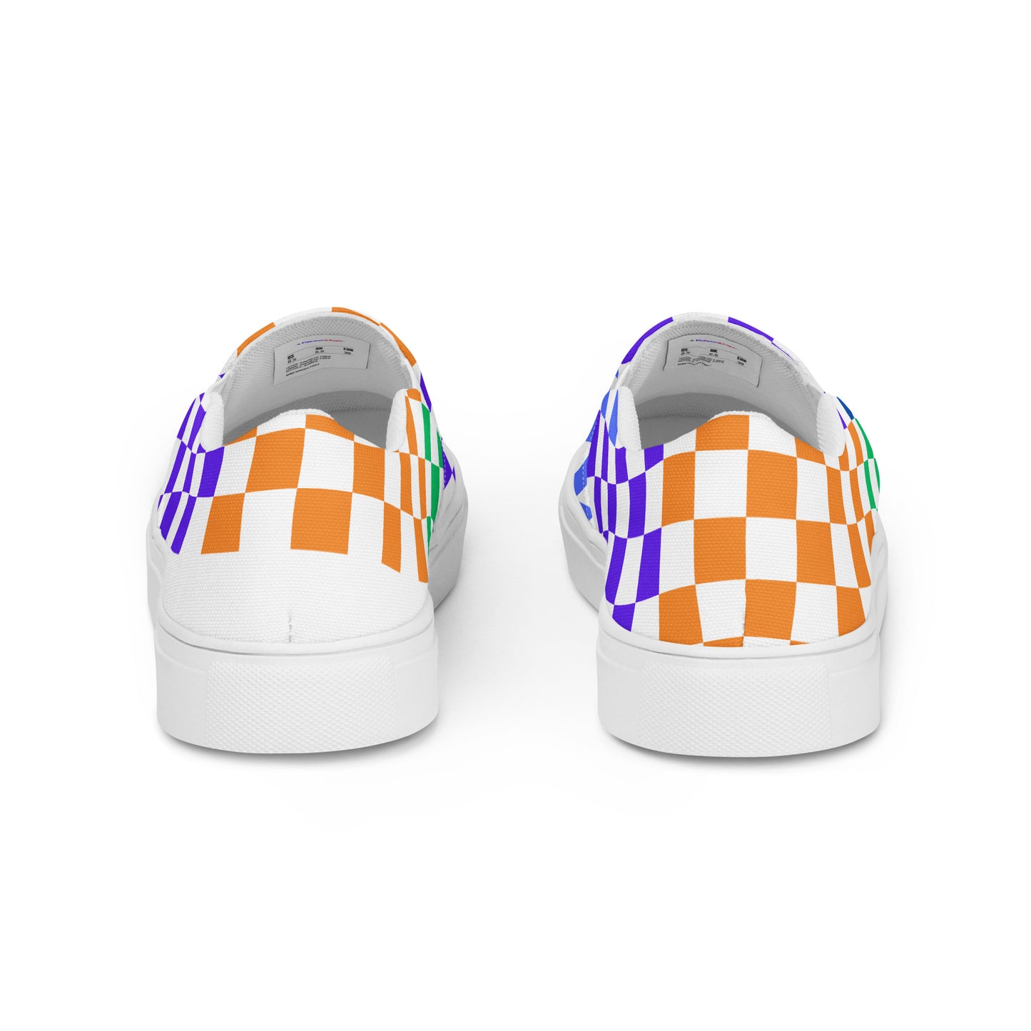 Checkerboard Styled, Calmnessdesign.COM, Men’s slip-on canvas shoes