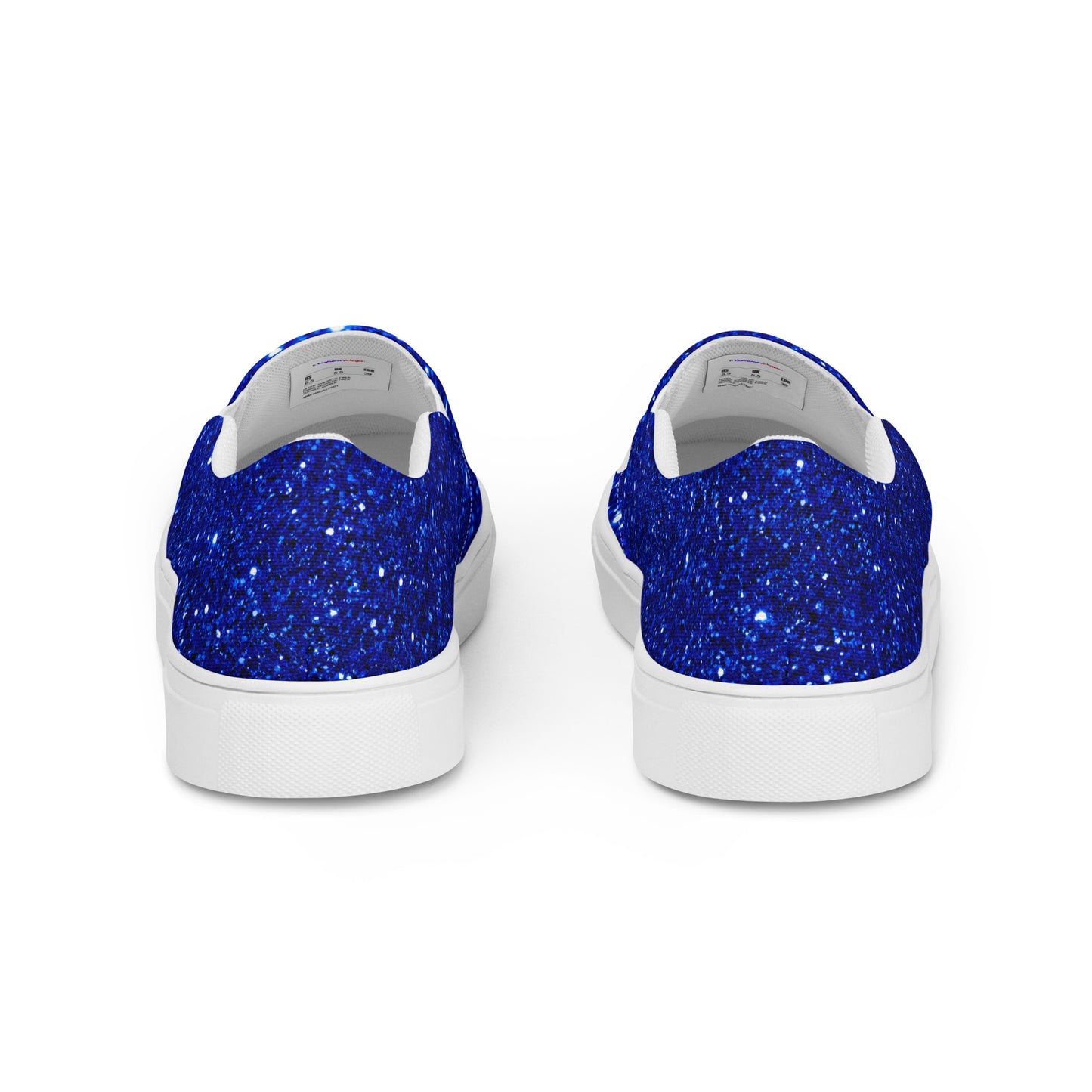 Sparkling Blue Color Sparkling Designs By Calmnessdesign.COM, Men’s slip-on canvas shoes