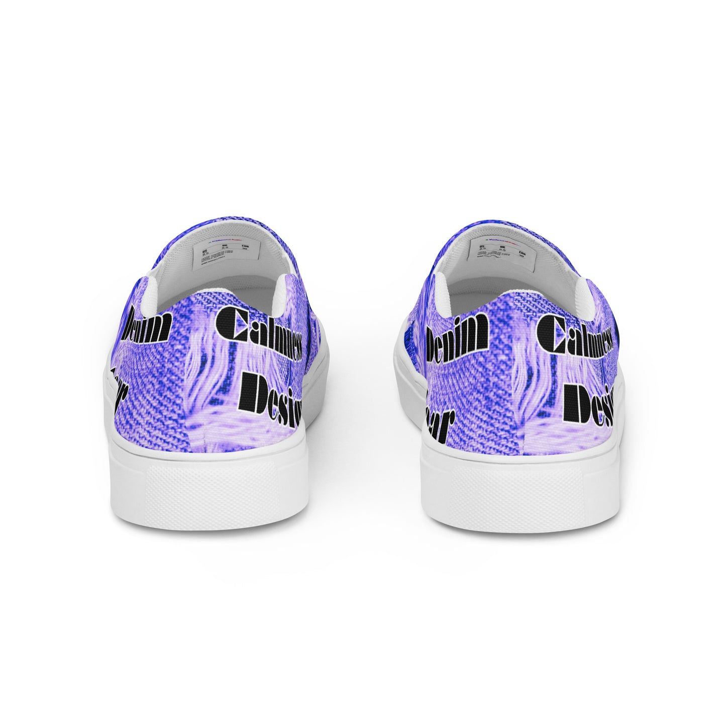 Denim Tear, Calmness Designs, Tear on Denim, Old Jeans, Men’s slip-on canvas shoes