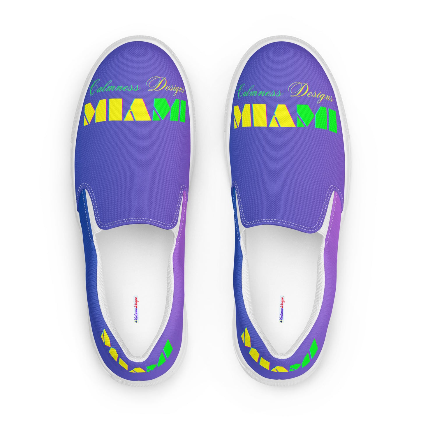Calmness Designs, MIAMI, Men’s slip-on canvas shoes
