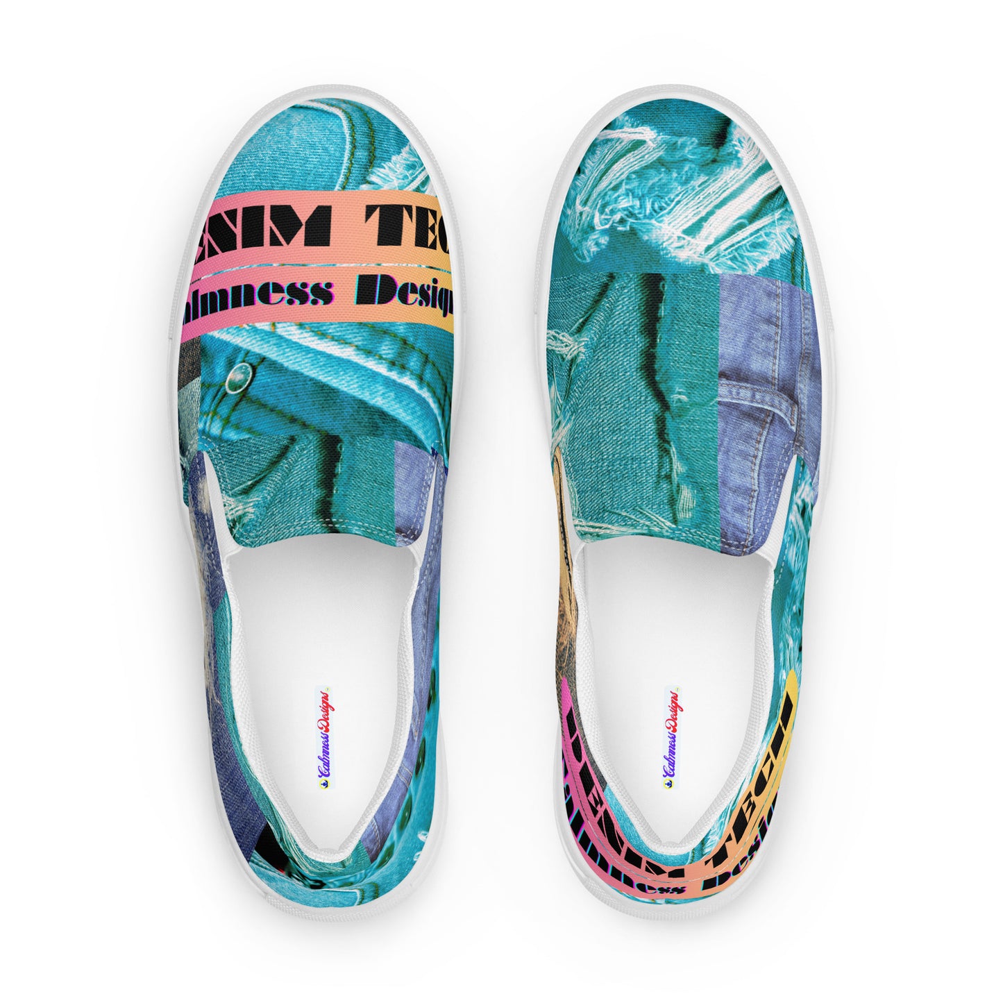 Denim Tech, Calmness Designs, Men’s slip-on canvas shoes